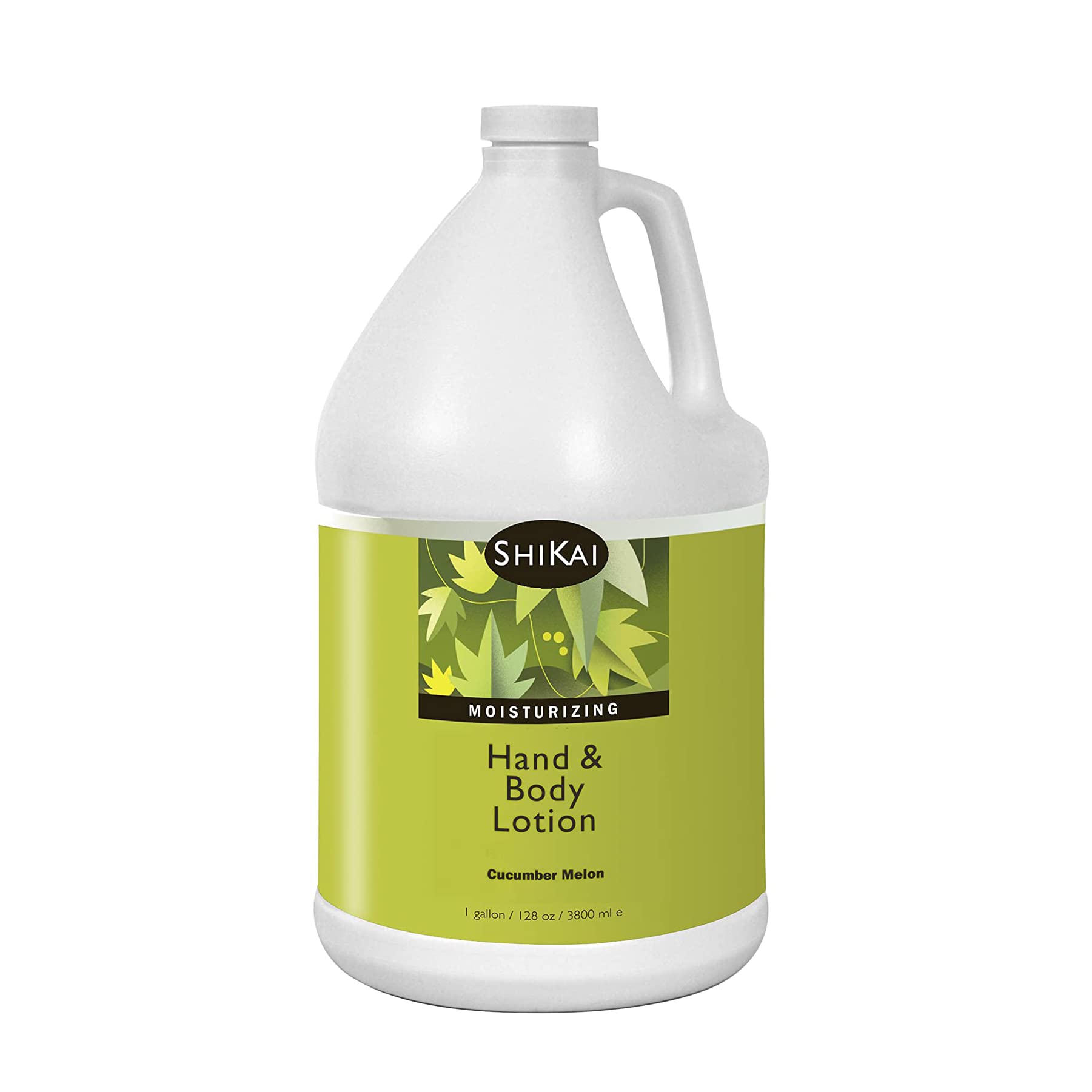 ShiKai Cucumber Melon Hand & Body Lotion - 1 Gallon | Aloe Vera & Vitamin E Enriched Moisturizer for Dry, Cracked Skin | Daily Hydration for Hands, Feet & Body | Perfect for Home, Office & Spa Use