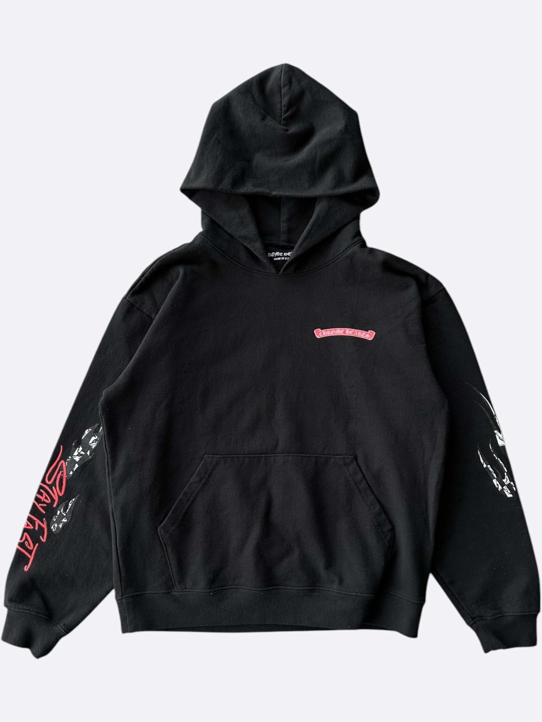 Chrome Hearts Black Matty Boy Stay Fast Hoodie - Stylish Streetwear for Men | Perfect for Casual Outfits, Urban Fashion & Everyday Wear