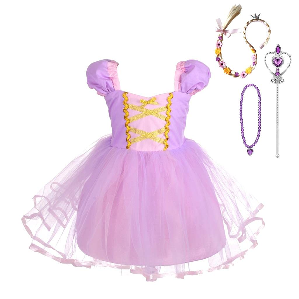 Princess Costume for Girls - Elegant Daisy Dress for Birthday, Halloween & Christmas Parties | Toddler & Baby Fancy Dress Up | Perfect for Dress-Up Play, Photo Shoots & Special Occasions
