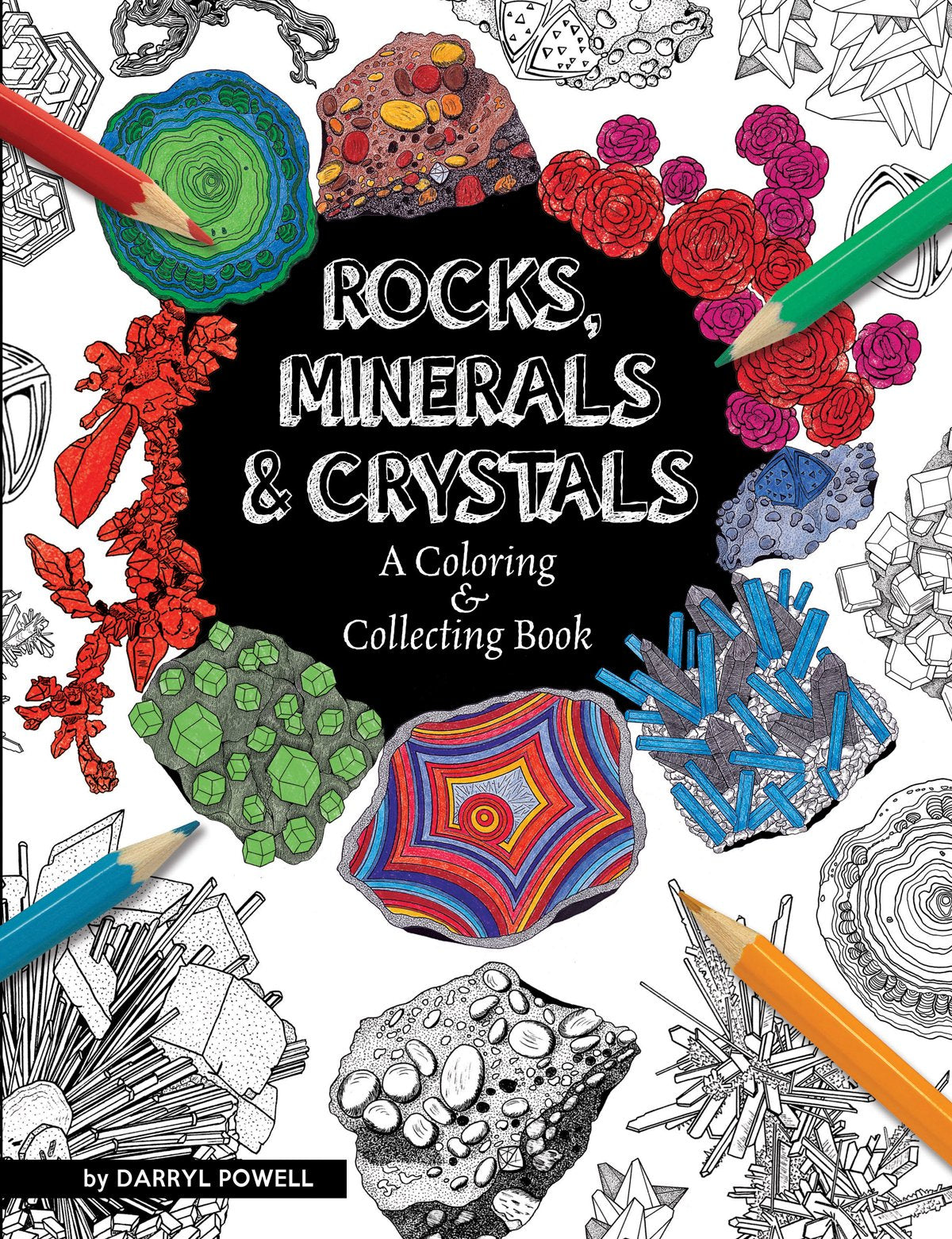 Rocks, Minerals & Crystals Coloring Book - Educational Geology Activity for Kids & Adults | Collect, Learn & Color Natural Specimens | Perfect for Homeschooling, Classroom & Relaxation