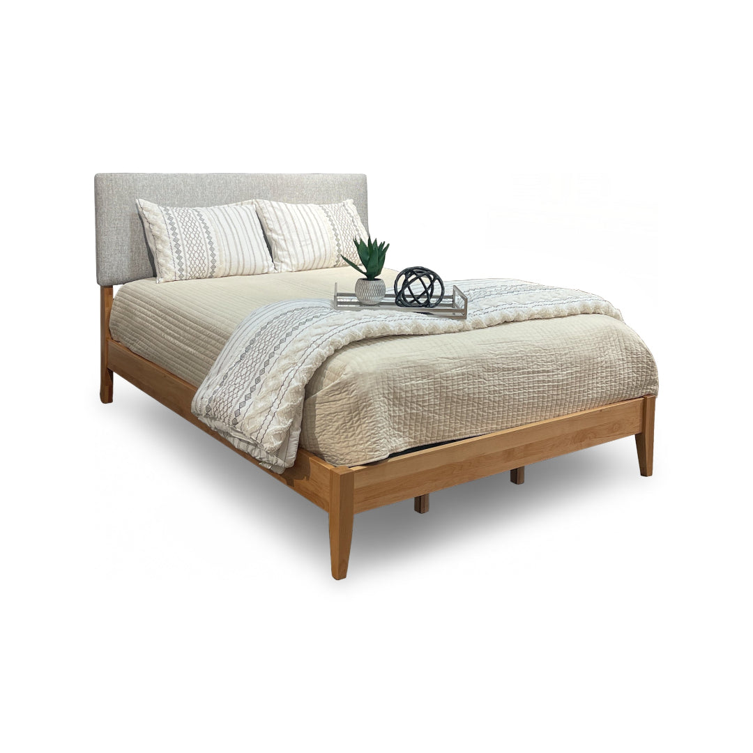 2 West Upholstered Queen Size Headboard in Gray - Modern Bedroom Decor for Master & Guest Rooms