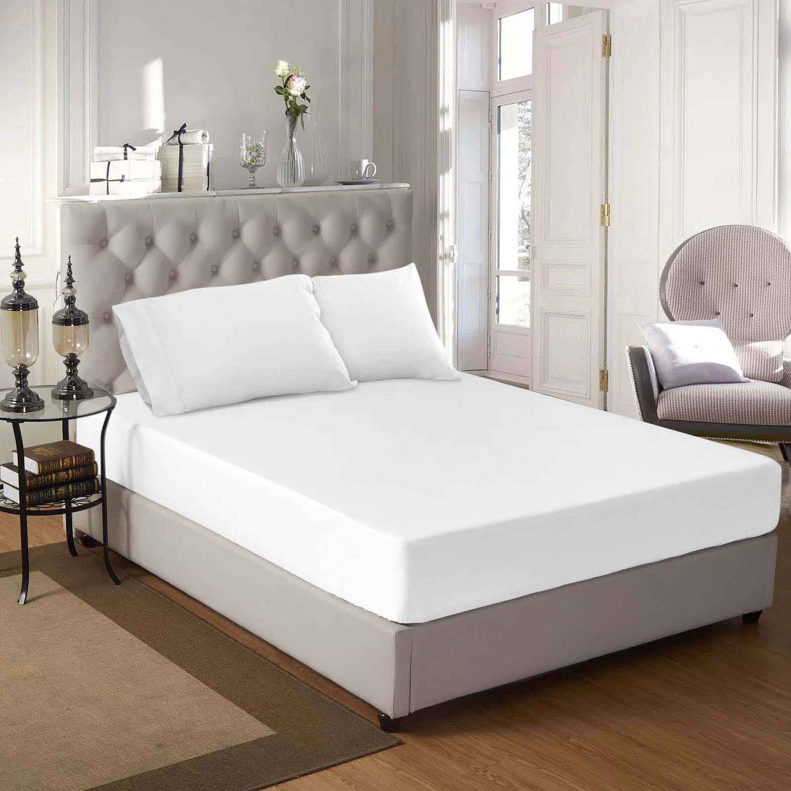 Premium 400 Thread Count Egyptian Cotton Bed Sheet Set - Soft, Breathable & Durable for a Luxurious Sleep Experience | Perfect for Master Bedrooms, Guest Rooms & Hotels