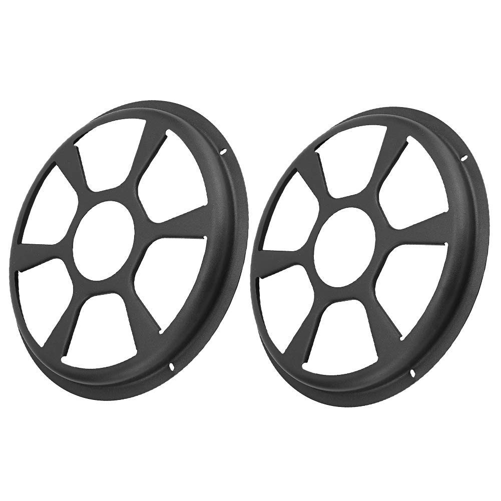 Acouto 10 Inch Car Speaker Covers - Pair of Black Thickened Bass Speaker Mesh Grilles for Enhanced Sound Protection | Perfect for Car Audio Systems, Home Theaters & DIY Speaker Projects