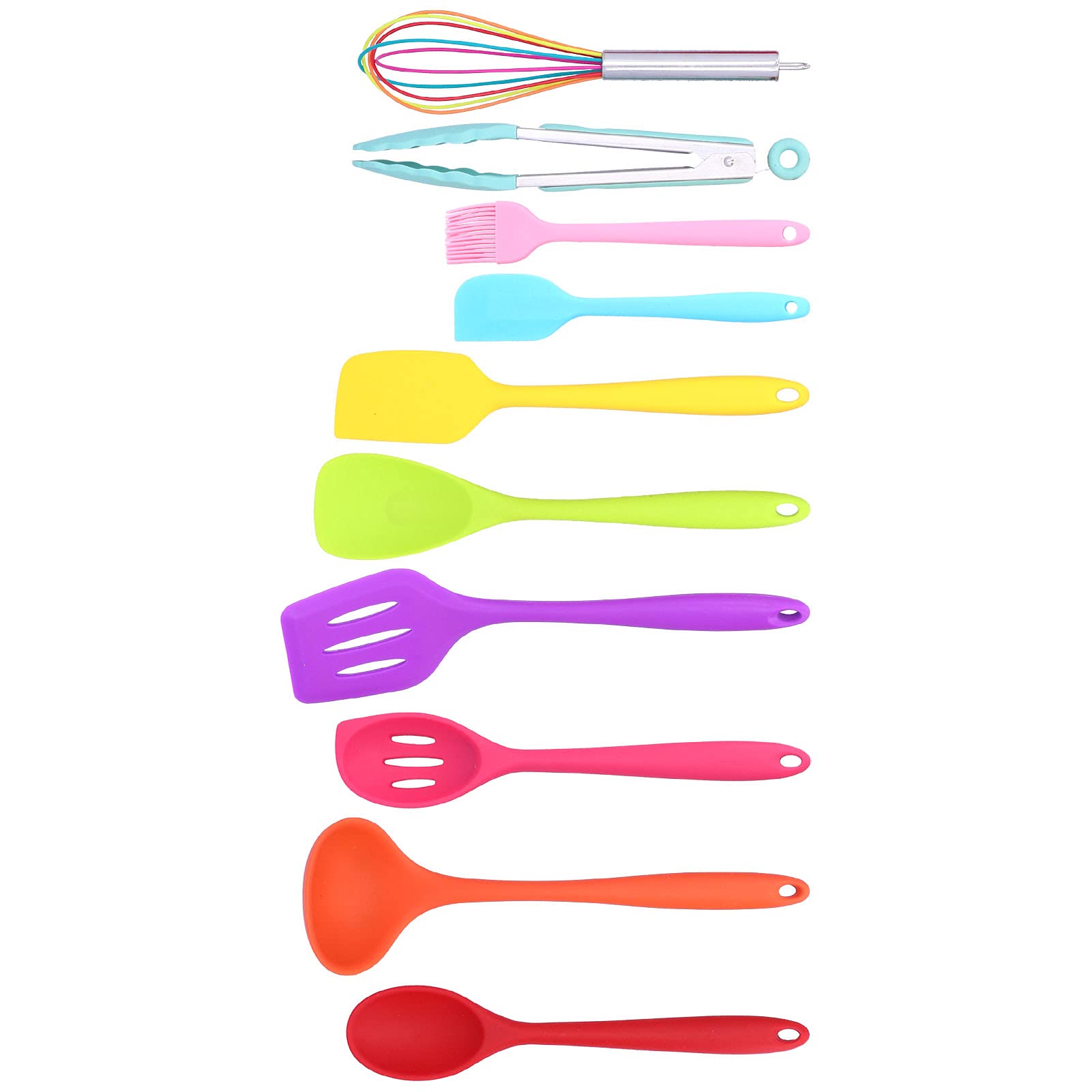 Premium 10-Piece Silicone Cooking Utensil Set - Heat-Resistant, Food-Grade Kitchen Tools with Elegant Colors for Baking, Frying & Home Cooking | Includes Stylish Gift Box