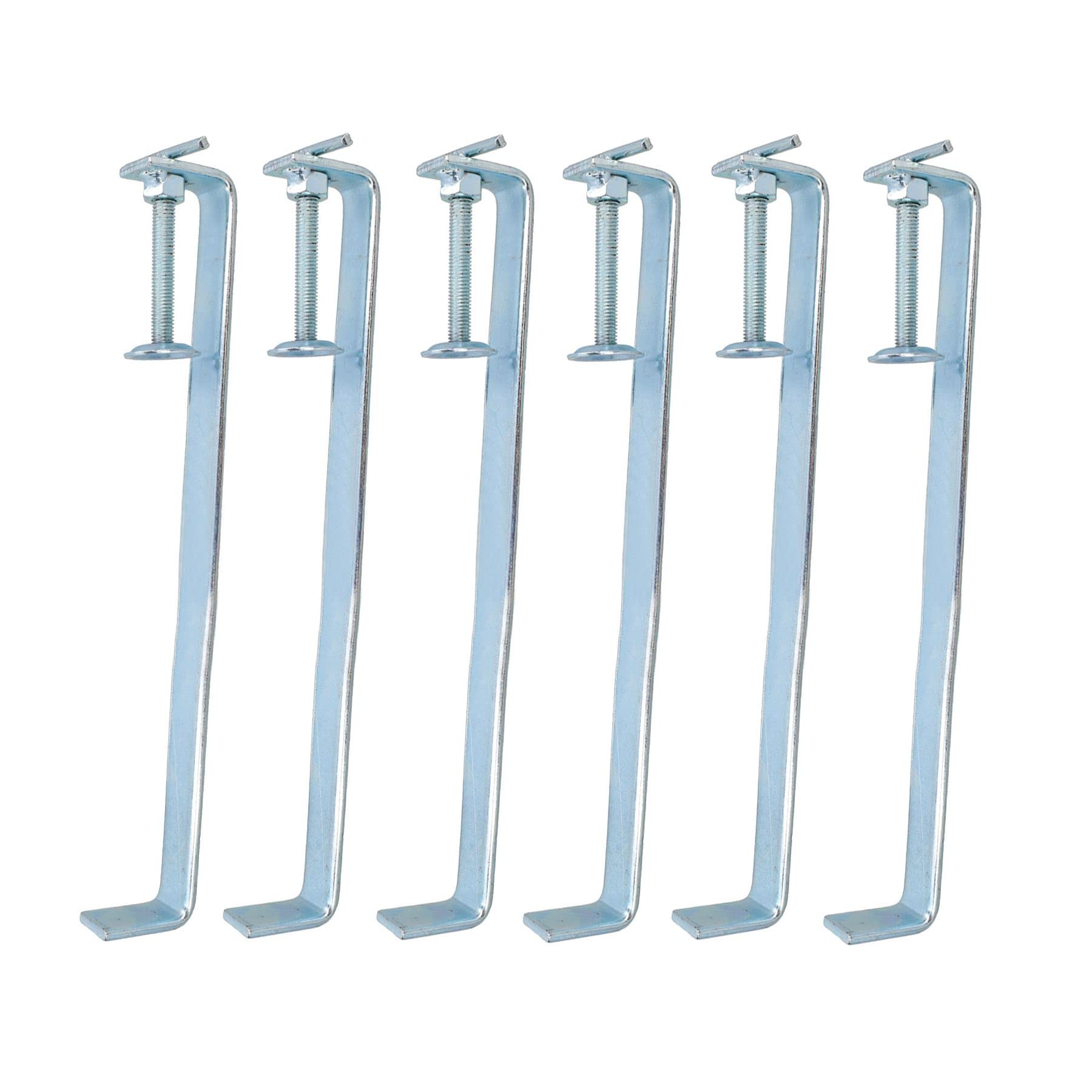 300mm Brick Laying Profile Clamp Holder - 6 Pack Heavy Duty Fasteners for Carpentry and Internal Wall Construction - Perfect for Masonry, Drywall, and DIY Home Improvement Projects