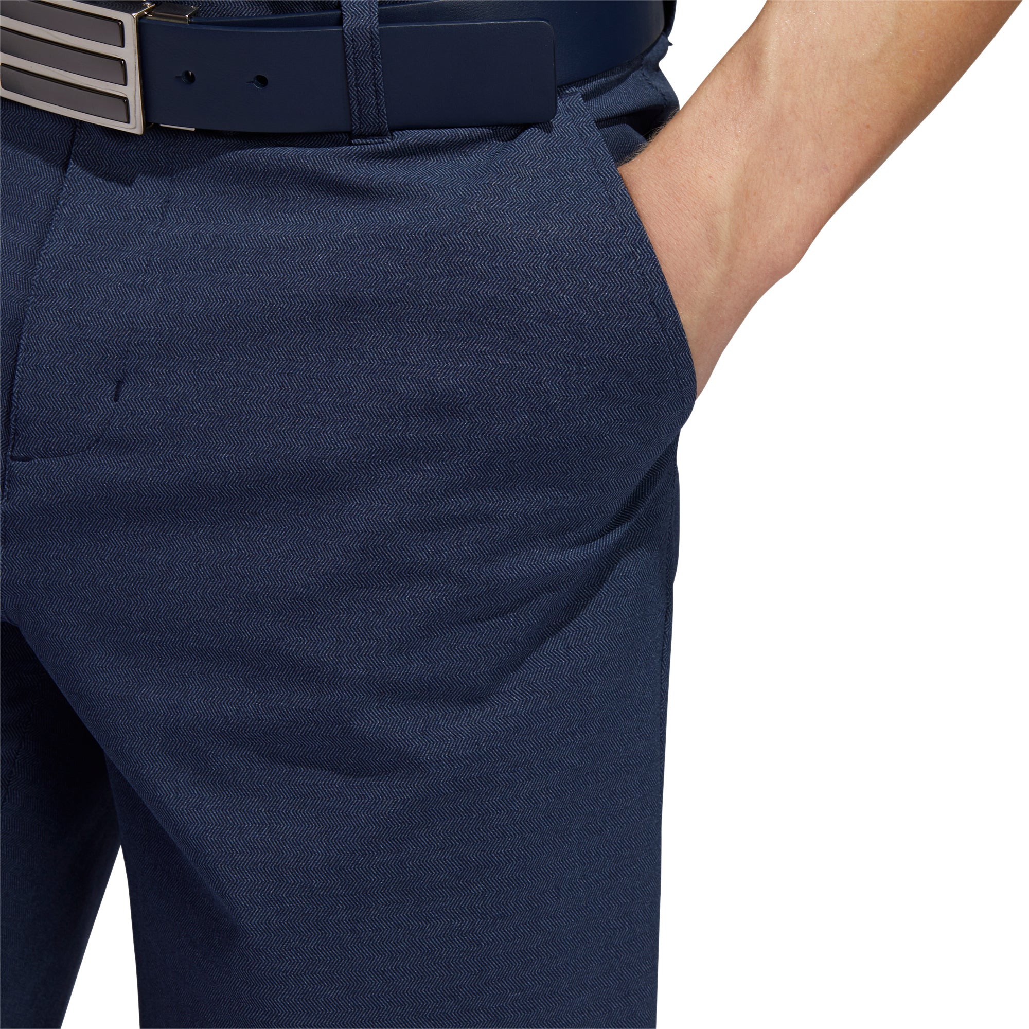 Adidas Ultimate Club Novelty Pinstripe 10.5 Inch Navy Blue Men's Golf Shorts - Comfortable & Stylish for Golfing & Casual Wear
