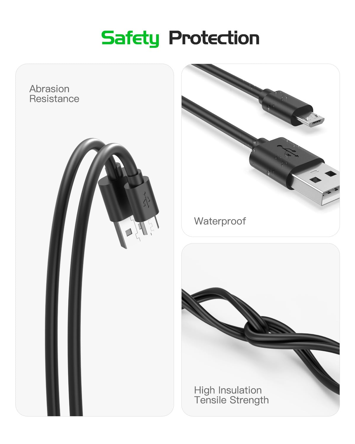 Premium Micro USB Charger for Beats by Dr Dre - Compatible with Studio 2/3, Solo 2/3, Powerbeats 2/3 Wireless Headphones - Fast Charging Replacement Cable - Perfect for Home, Office & Travel Use