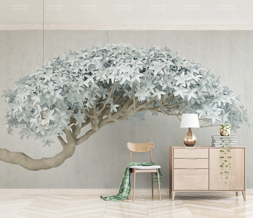 3D Tree Elegant Theme Wallpaper Murals - Exquisite Nature-Inspired Designs for Living Room & Bedroom Decor