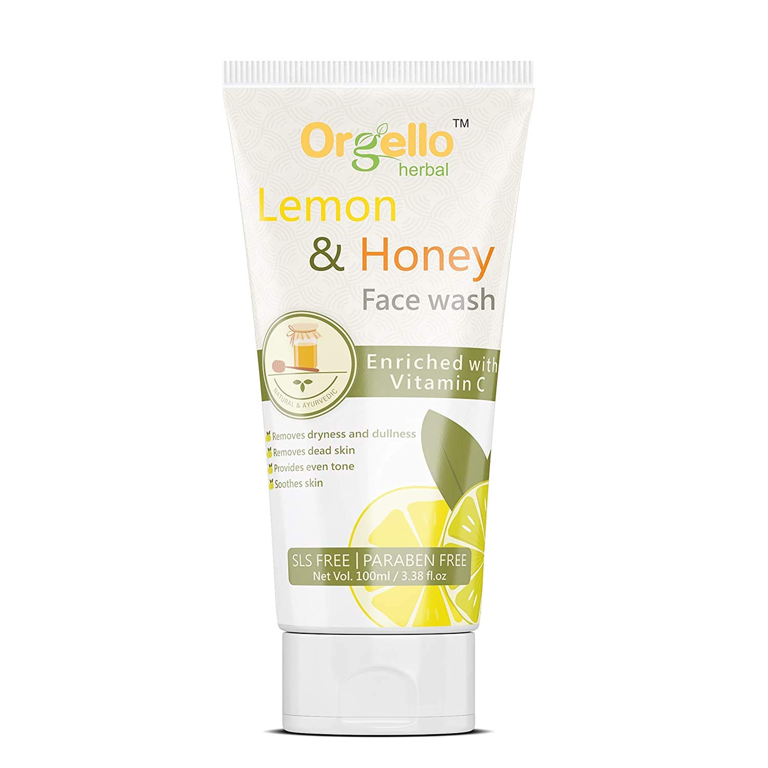 Organic Vitamin C Facial Toner & Lemon Honey Face Wash Set (100ml x 2) - SLS, Paraben & Mineral Oil Free for All Skin Types - Brightening & Hydrating Skincare Routine for Men & Women
