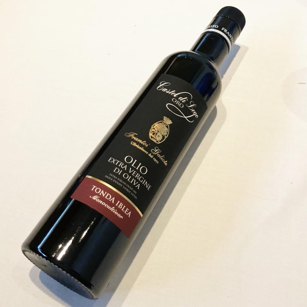 Premium Extra Virgin Olive Oil - Monocultivar Castel di Lego Tonda Iblea 500ml - Cold Pressed, Rich Flavor for Cooking, Salads & Gourmet Dishes