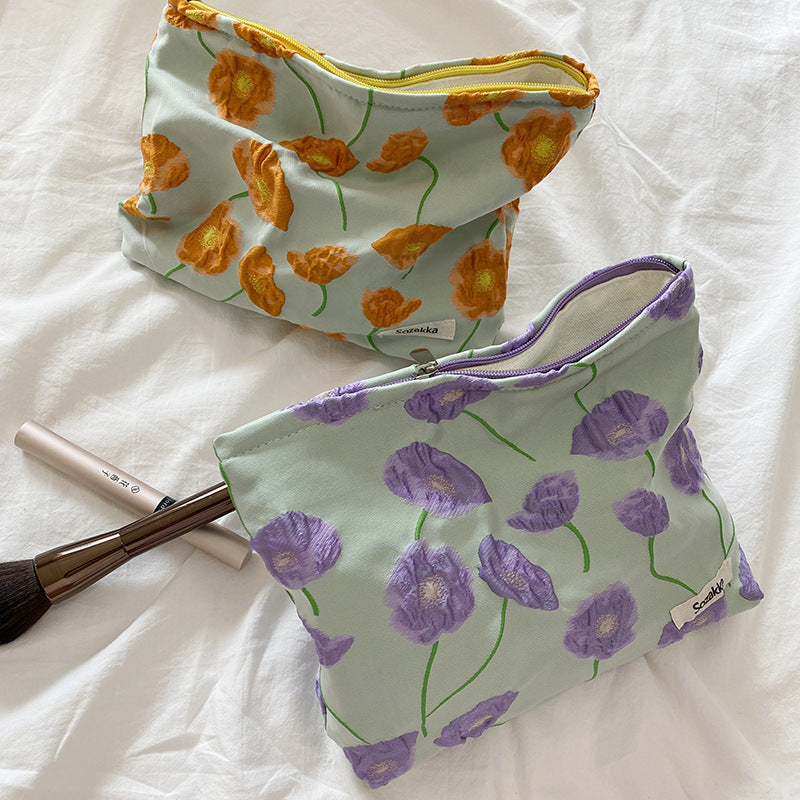 Portable Mini Clutch Bag for Women - Small Skin Care & Makeup Organizer - Perfect for Travel, Gym, and Everyday Essentials