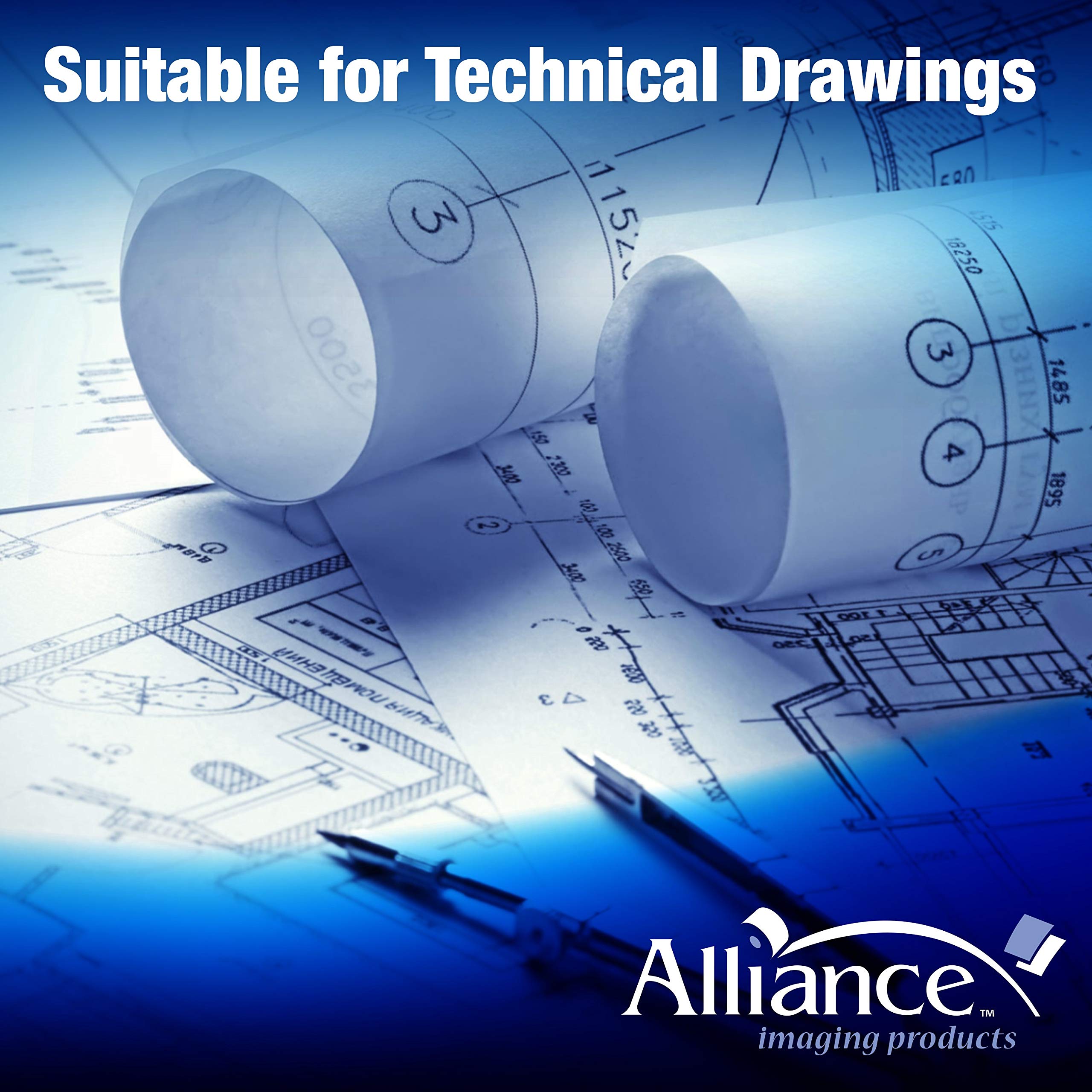 Alliance Wide Format Bond Engineering Paper Rolls - 36