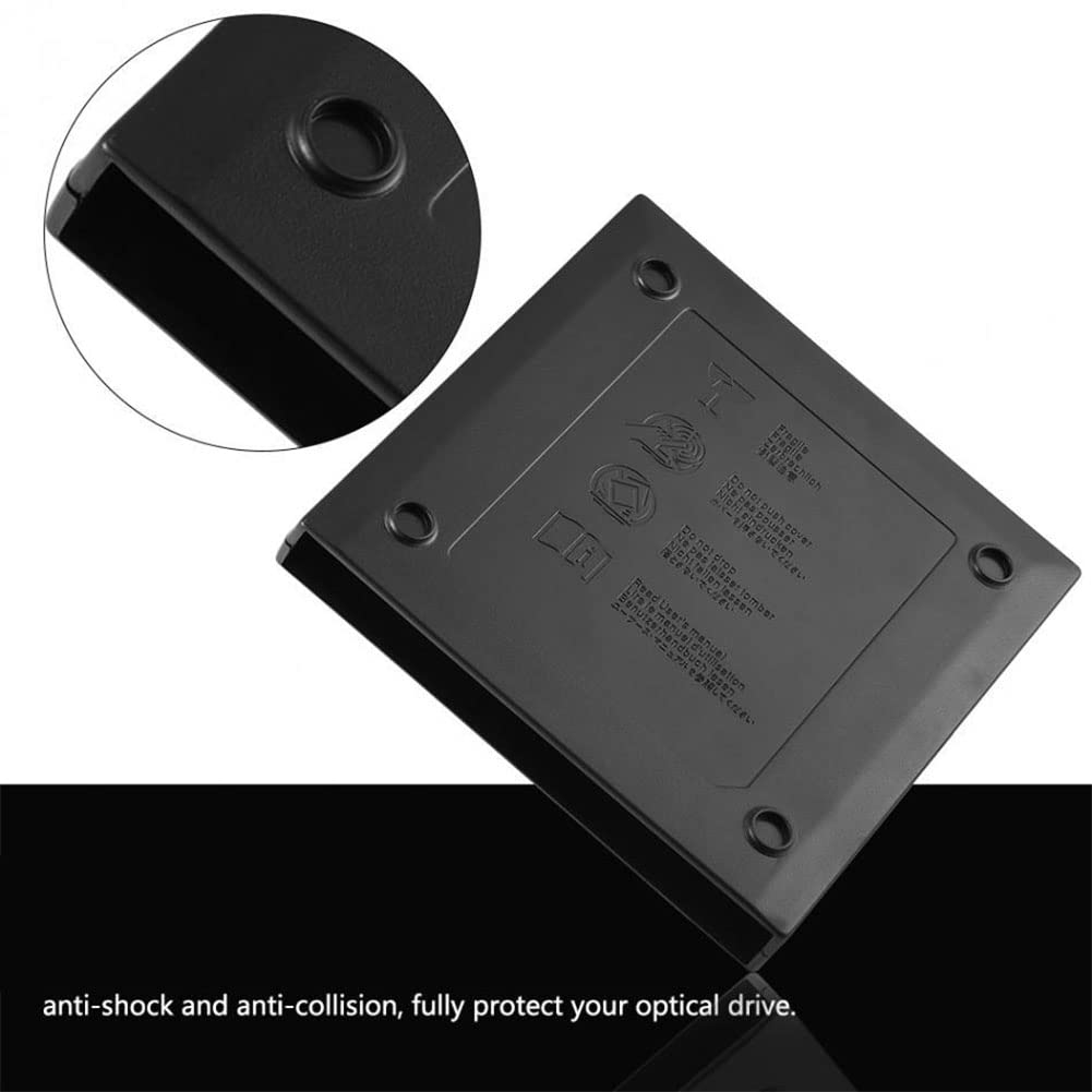 Xptieeck 12.7mm USB 2.0 External DVD Drive Enclosure - SATA to USB Converter for Laptop & Desktop PC - Portable CD/DVD-ROM Case for Movies, Music & Data Backup