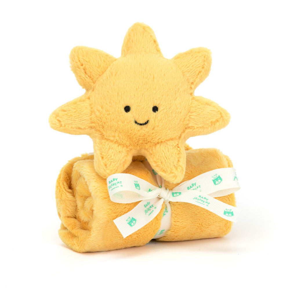 Jellycat Amuseables Sun Plush Soother - Soft & Cuddly Stuffed Animal Toy for Babies & Kids | Perfect for Nursery Decor, Sensory Play & Comforting Gifts