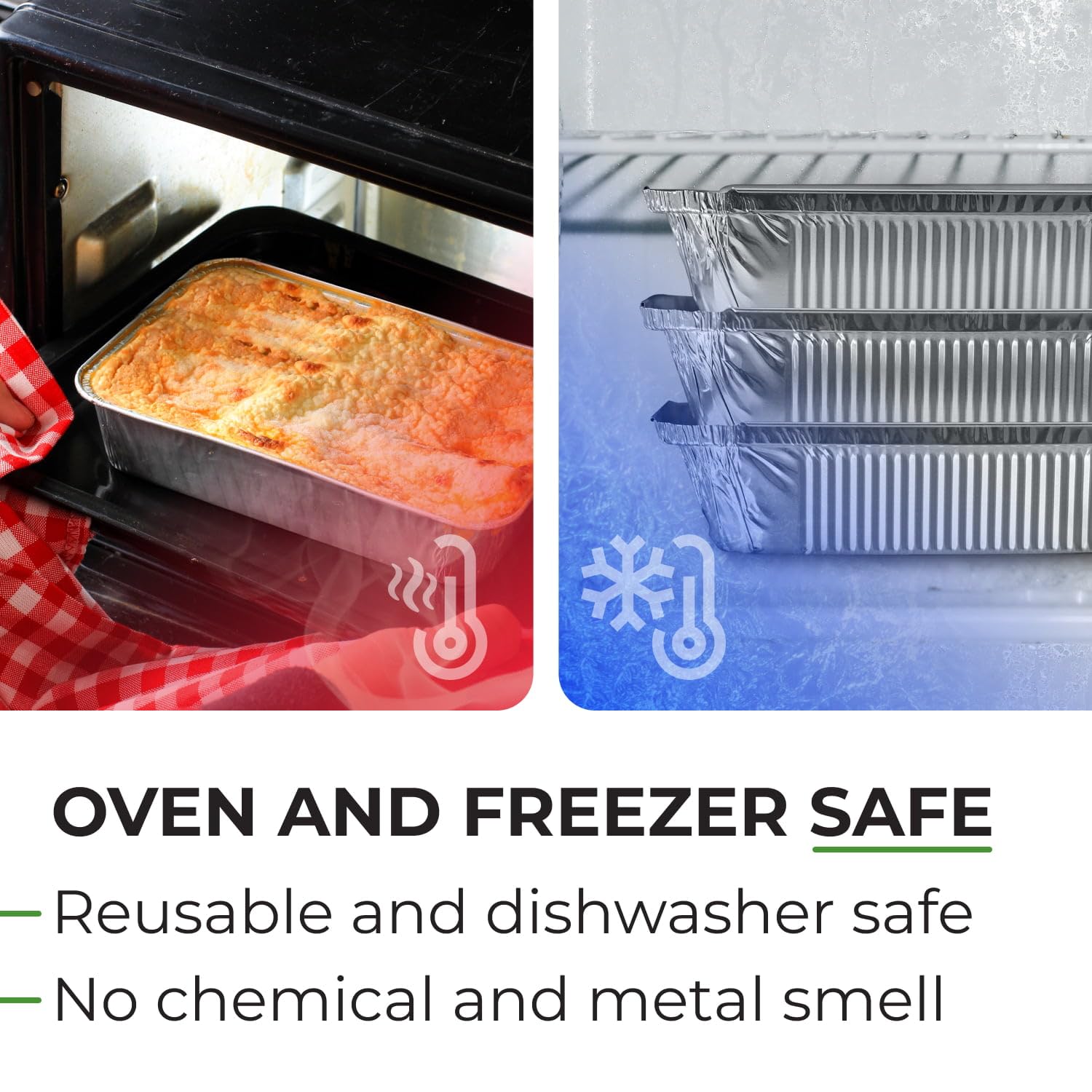 Disposable Aluminum Foil Pans with Lids - 75pc Catering Set (25 Full Size & 50 Half Size Steam Table Pans) - Perfect for Buffet, Party, BBQ, Food Service & Meal Prep - Heavy Duty Disposable Cookware for Restaurants, Events & Home Use