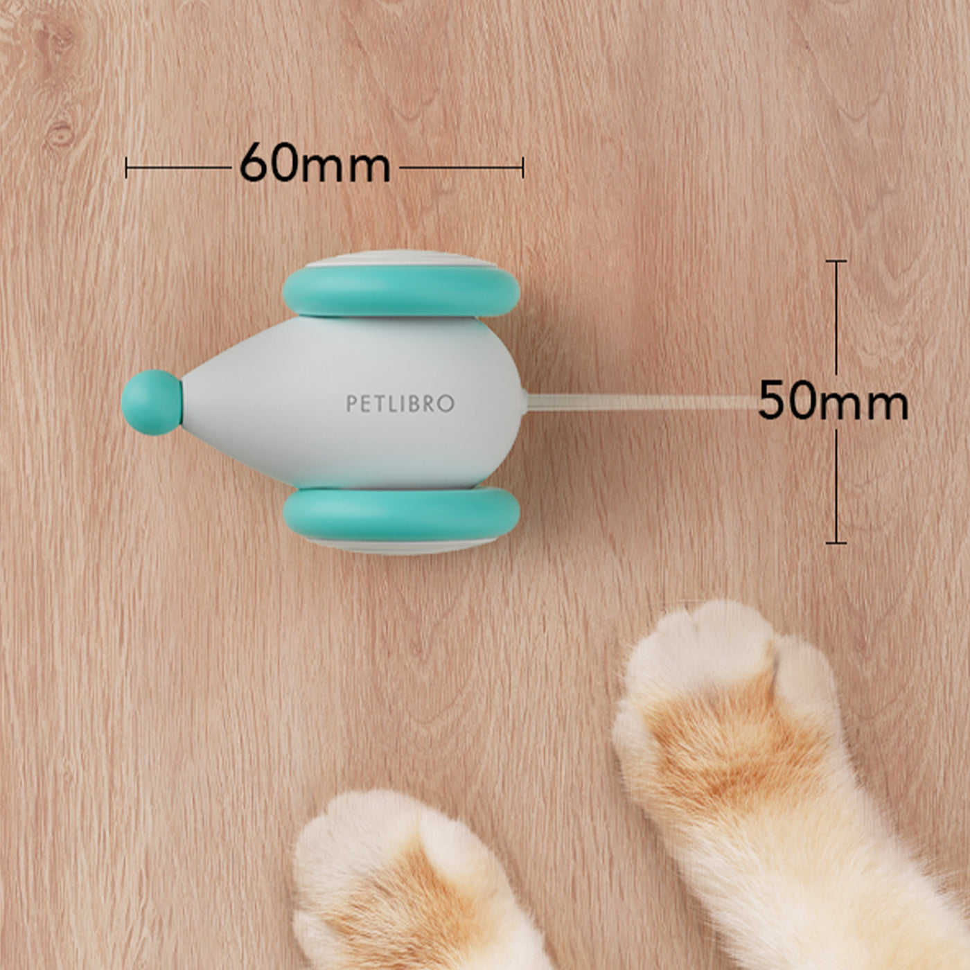Petlibro Pixie Mouse Interactive Cat Toy - Automatic Motion & Sound for Indoor Play, Exercise & Hunting Instincts - Perfect for Kittens & Adult Cats