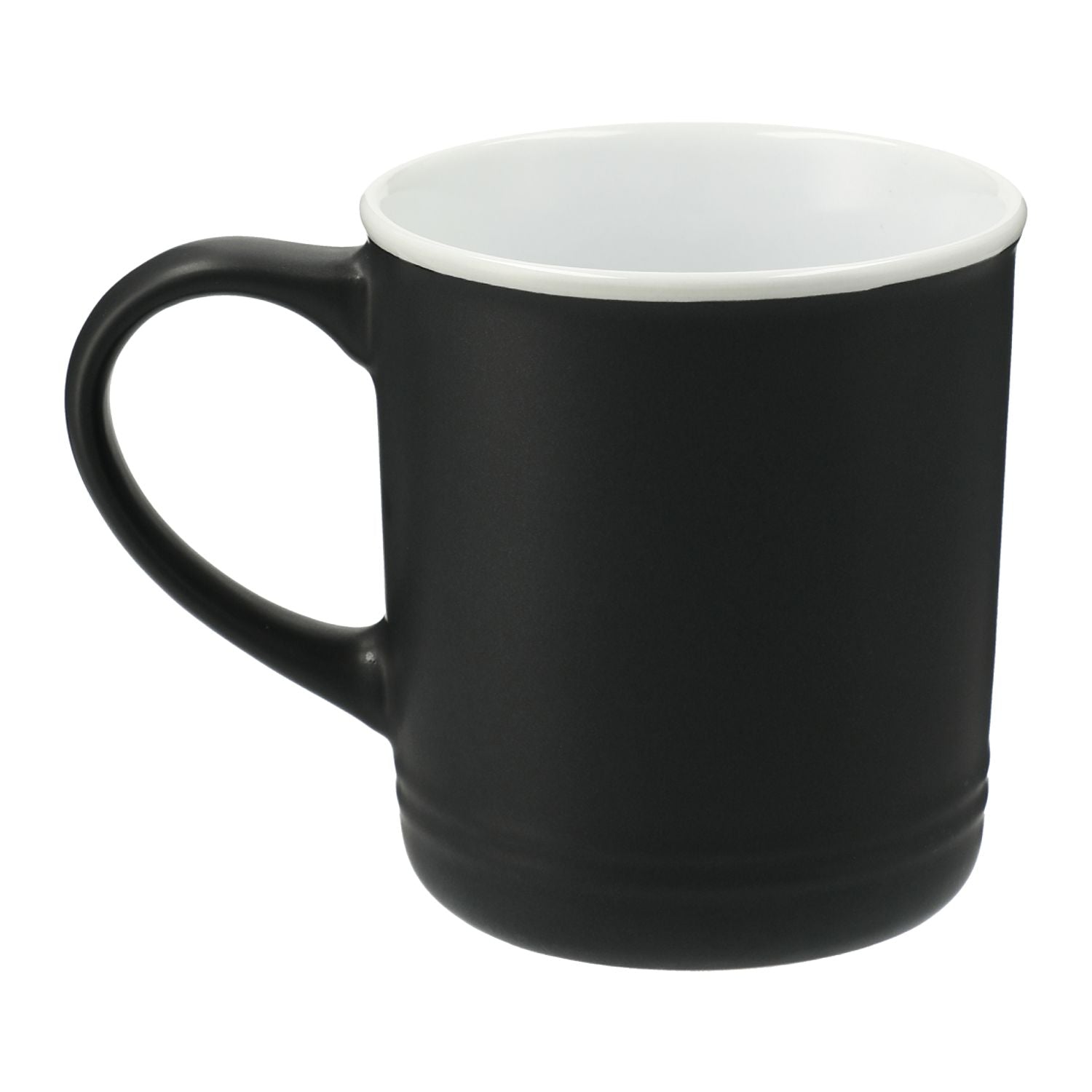 Custom 12oz Bronx Black Ceramic Coffee Mug - Perfect for Home, Office & Gifts