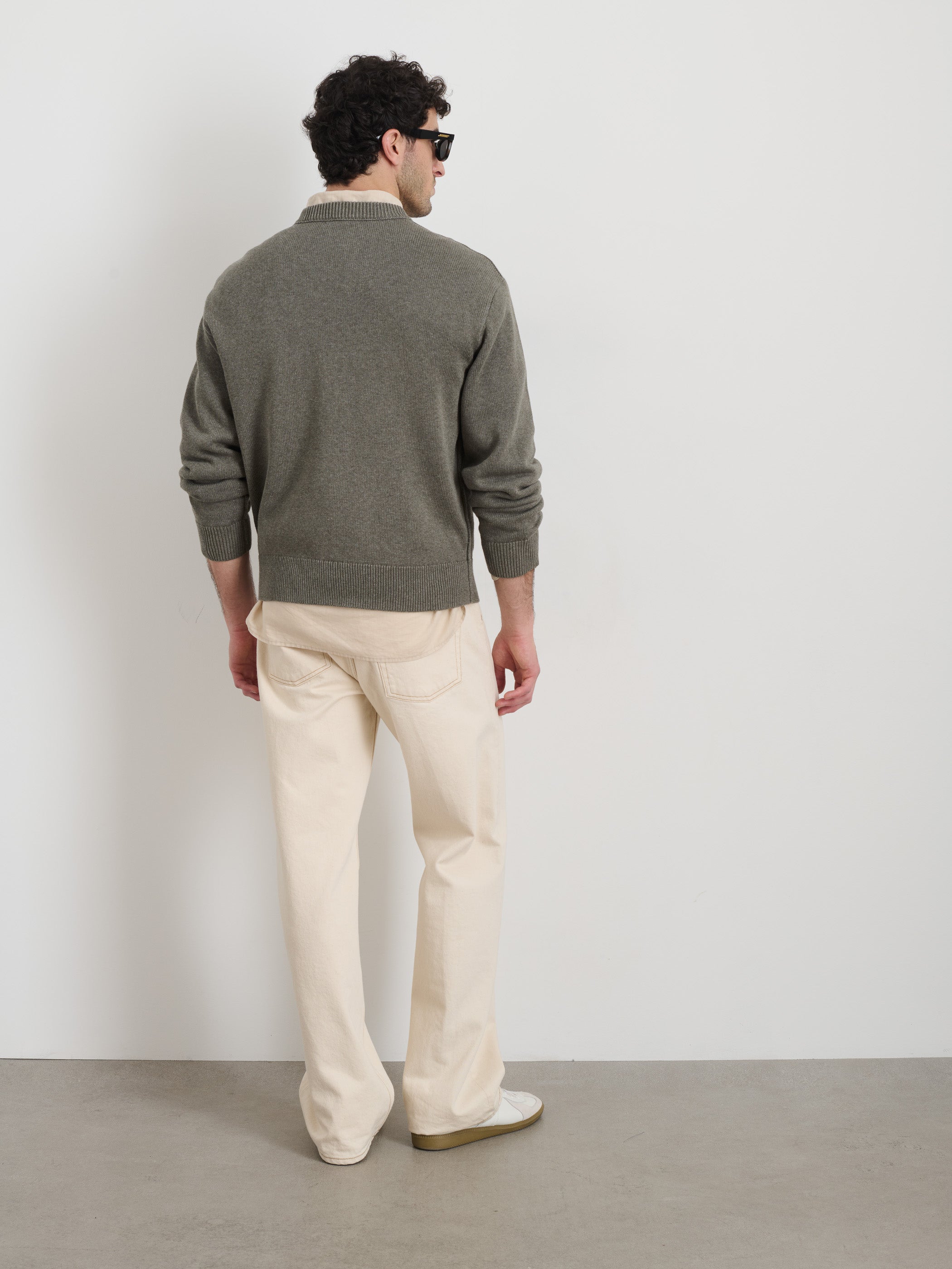 Gabriel Crewneck Sweater for Men & Women | Soft Cotton Linen Blend | Casual Comfort Pullover | Perfect for Fall & Winter Layering | Office, Travel & Weekend Wear