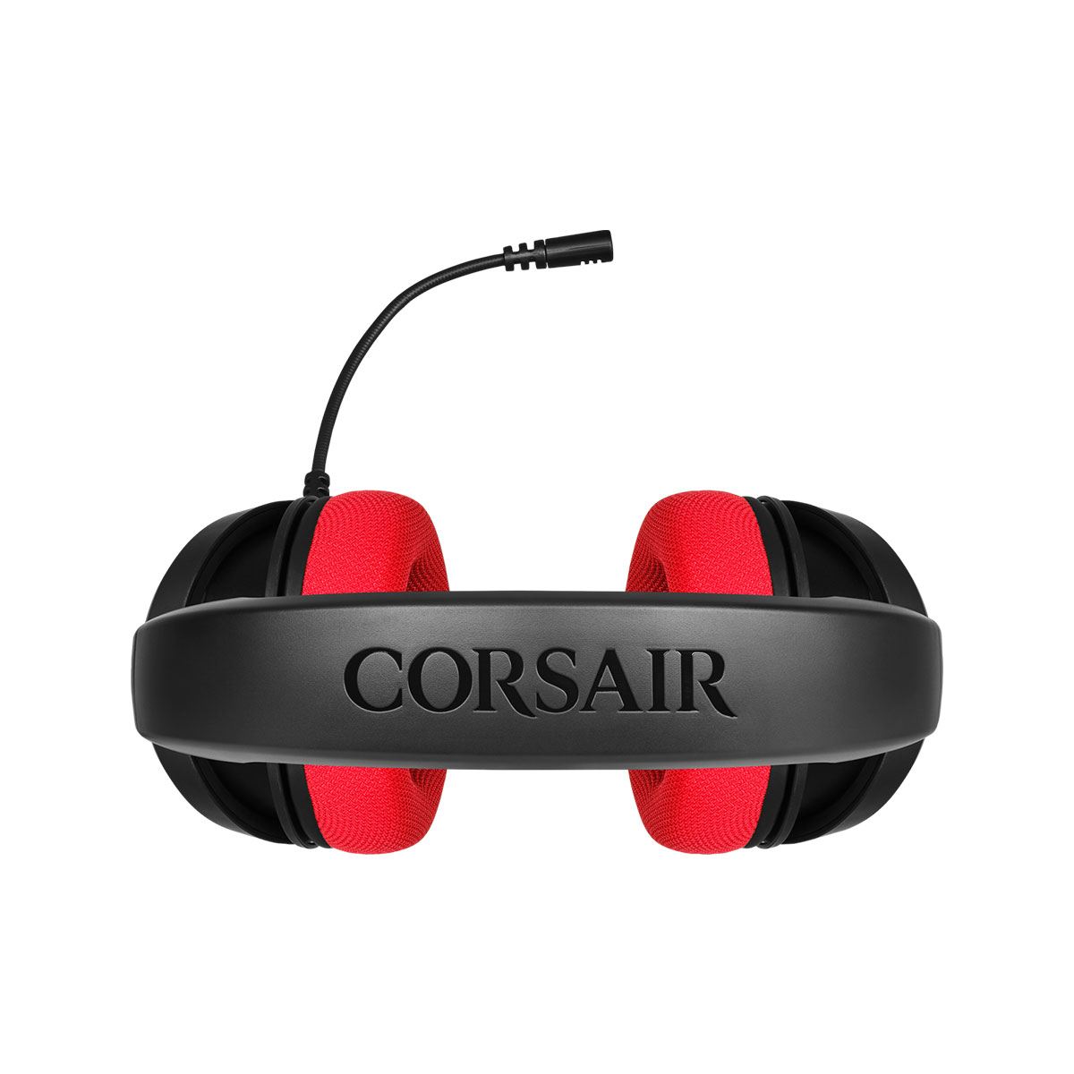 Corsair HS35 Stereo Gaming Headset with Noise Isolation - Red | Comfortable Over-Ear Design for PC, PS4, Xbox & Mobile Gaming | Perfect for FPS, Streaming & Long Gaming Sessions