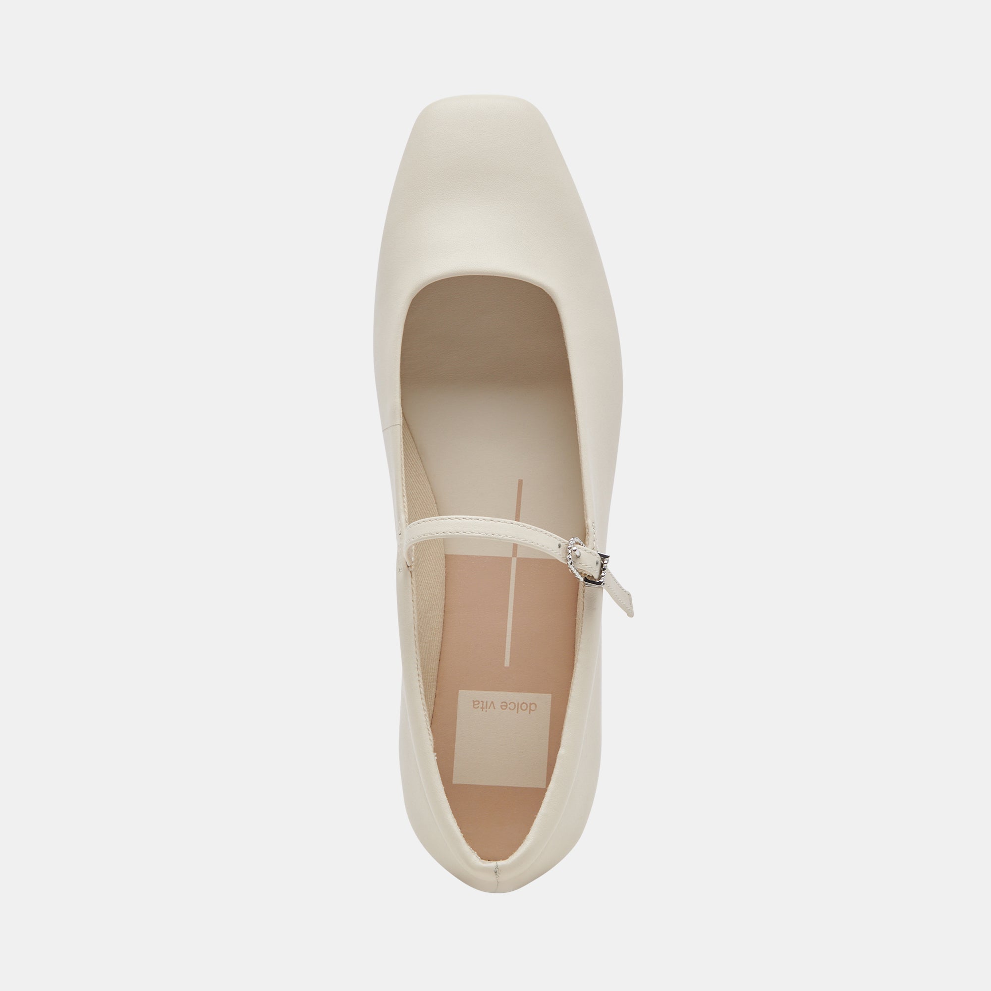 REYES Women's Wide Width Ballet Flats - Ivory Genuine Leather Slip-On Shoes for Comfort & Style | Perfect for Work, Travel & Casual Wear