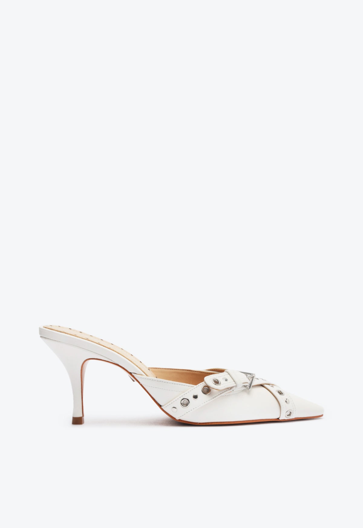Vinnie Women's Genuine Leather Mule Pumps - Comfortable Slip-On Shoes for Casual Wear, Office & Date Night Outfits