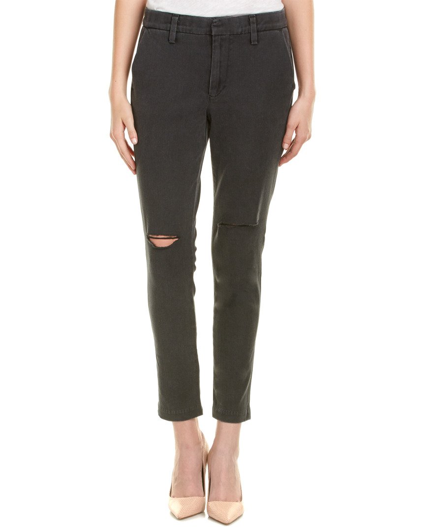 Joe's Jeans Boyfriend Distressed Denim Pants for Women - Ivana Faded Black Wash | Casual Streetwear & Everyday Comfort