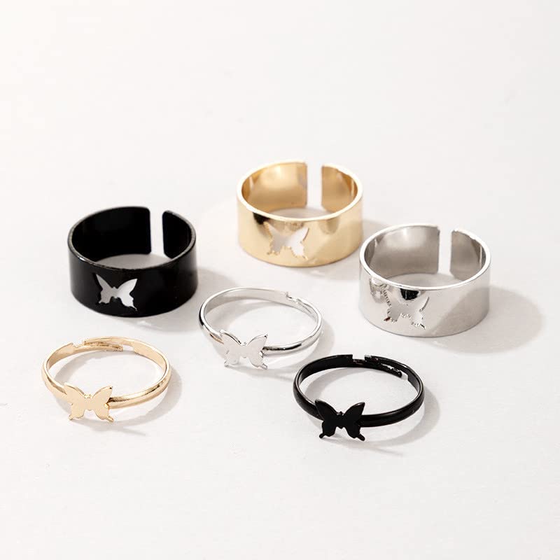 Best Friends BFF Rings for Couples - Matching Love Heart Moon Star Planet Promise Rings for Women & Men | TikTok Y2K Trendy Jewelry Gift for Anniversaries, Valentine's Day & Romantic Occasions