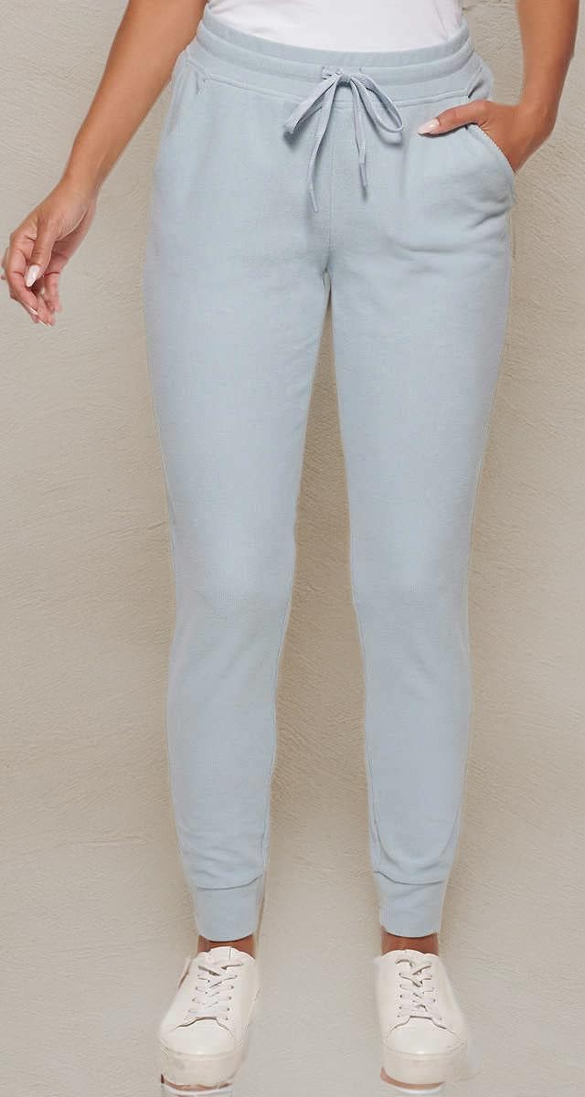 Andrew Marc Marc New York Women's Ribbed Midweight Jogger Pants - Comfortable Casual Lounge & Workout Pants for Everyday Wear