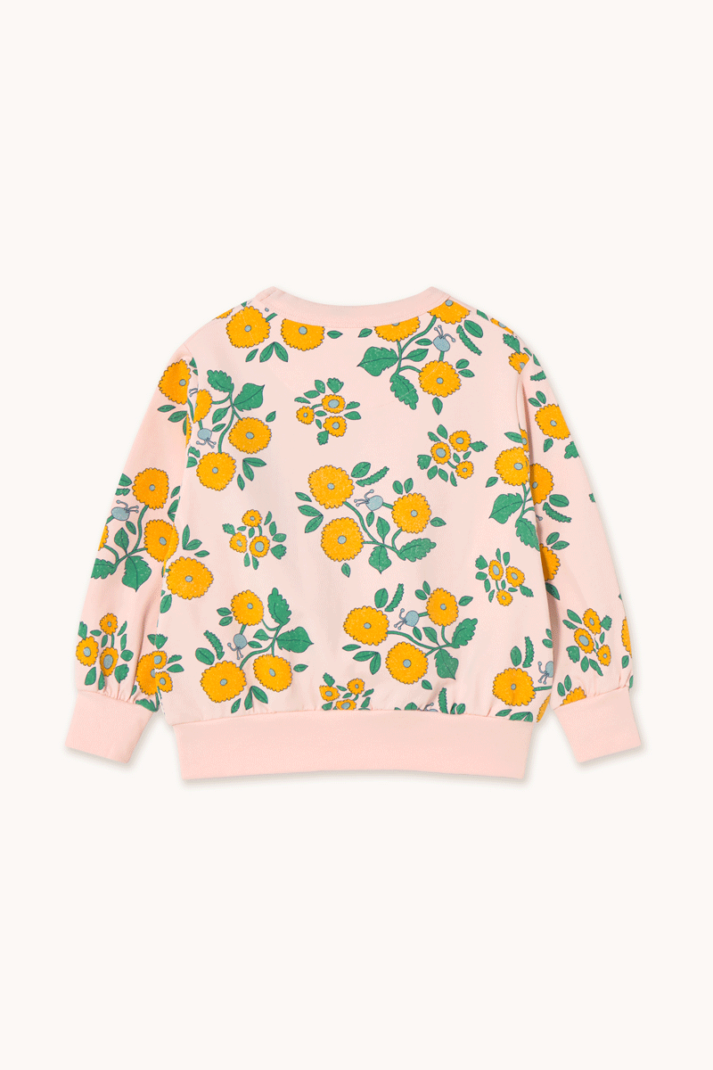 Tinycottons Kids Flowers Sweatshirt - Soft Cotton Pullover with Floral Print for Girls & Boys | Perfect for School, Playdates & Family Outings