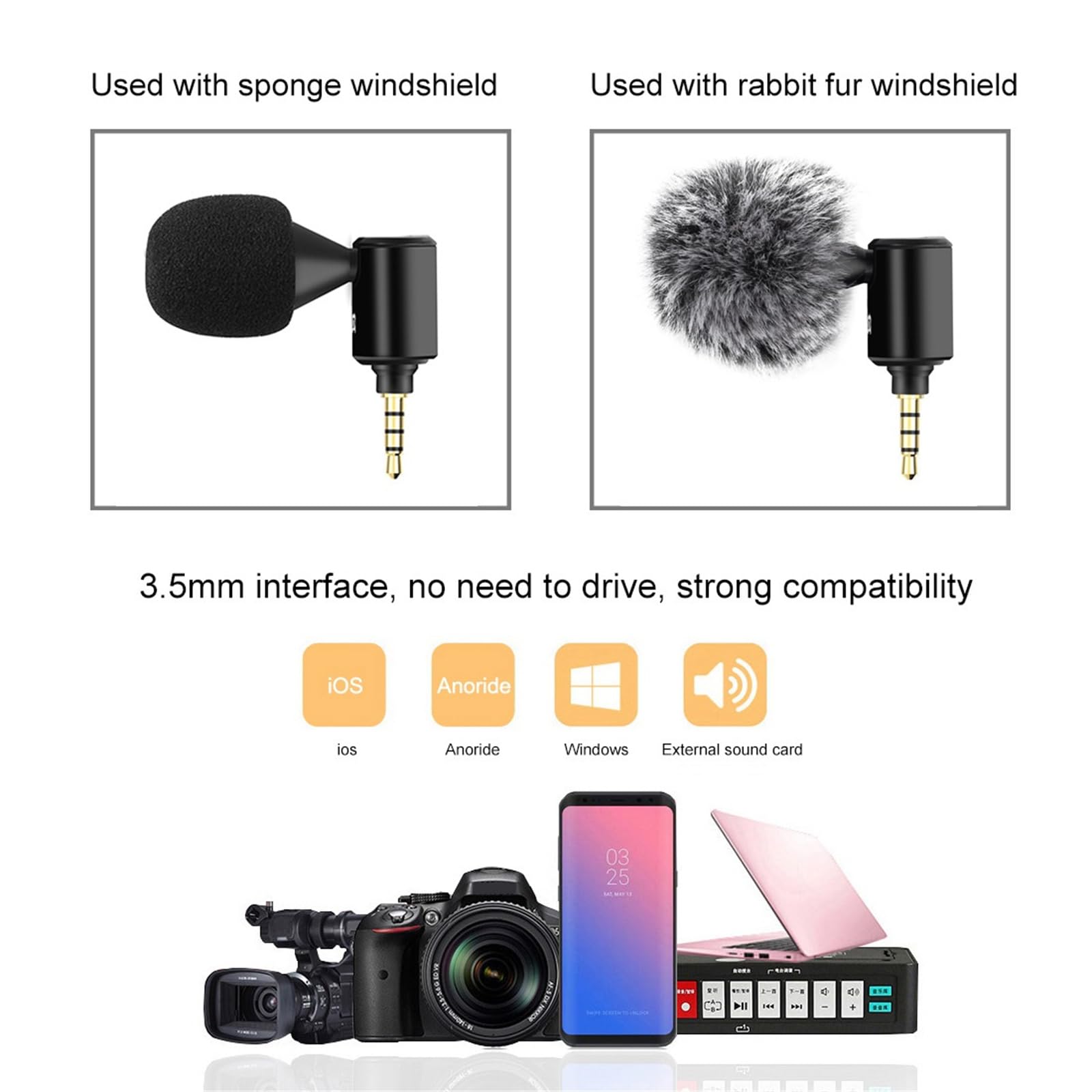 Wireless Lavalier Microphone for iPhone Android - Plug & Play Clip-on Mic for Interviews, YouTube Videos, Podcasts & Vlogging - Perfect for Content Creators, Live Streaming & Online Meetings