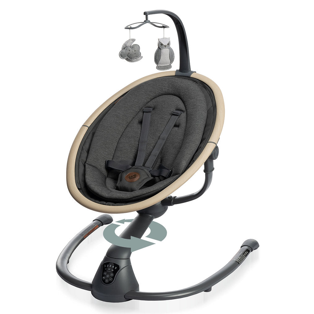 Maxi Cosi Cassia Baby Swing - Portable Infant Swing with 6 Speeds & Soothing Music for Newborns & Toddlers - Perfect for Nursery, Travel & Playtime