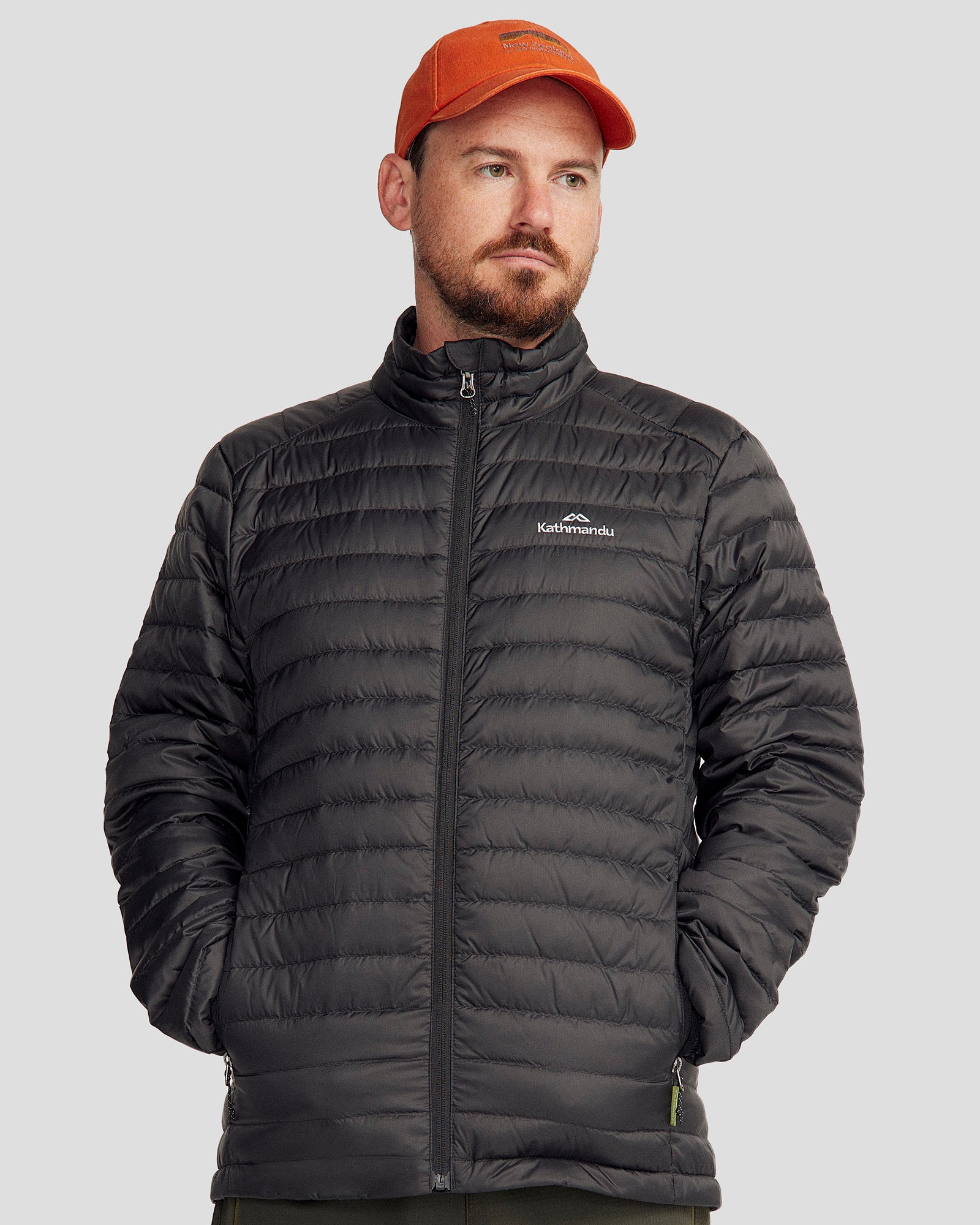 Men's Heli 600 Fill Power Lightweight Down Jacket - Waterproof Winter Coat for Hiking & Outdoor Activities - Black