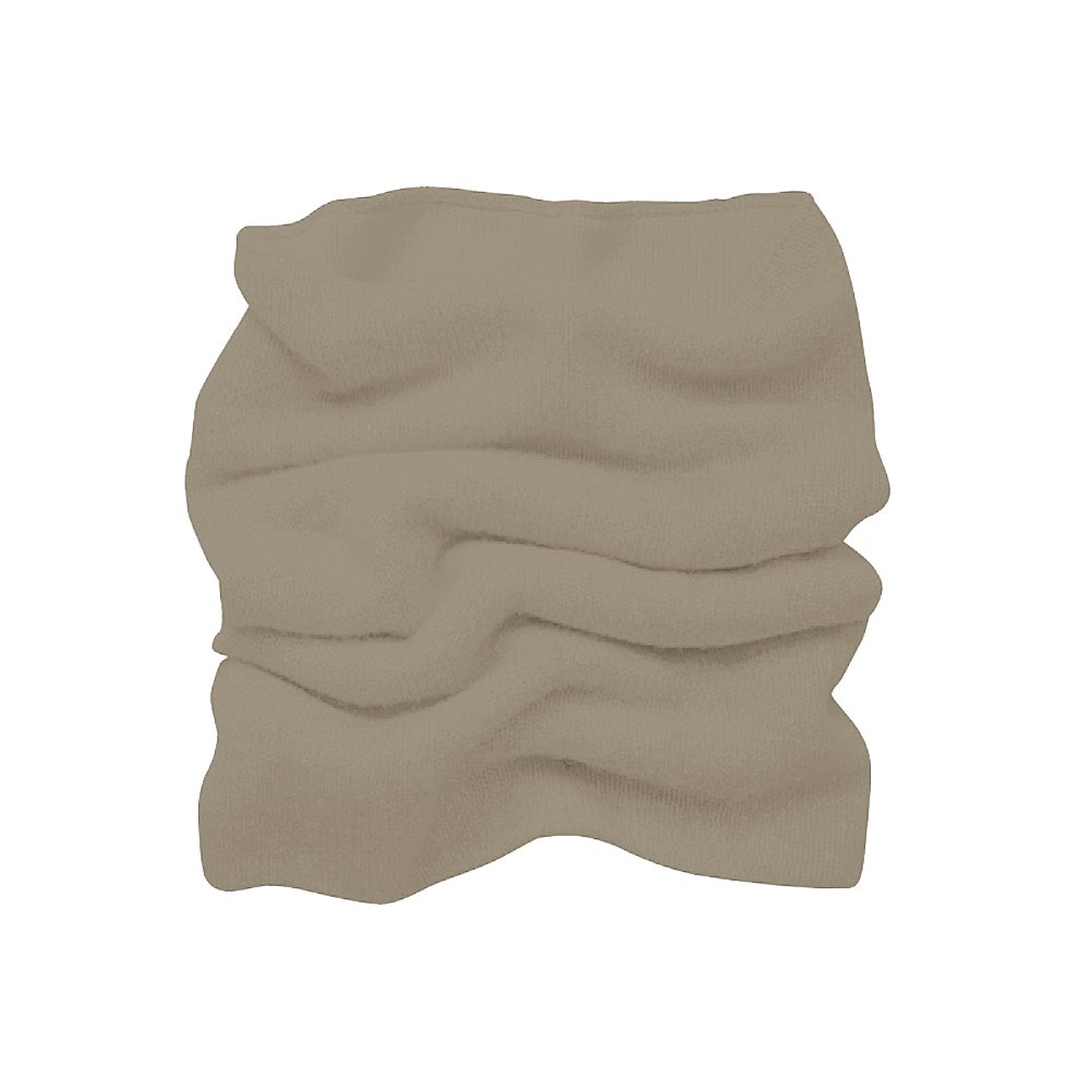Parisbonbon Men's 100% Cashmere Fashion Neck Warmer Scarf - Beige Taupe, One Size - Soft Winter Accessory for Cold Weather & Outdoor Activities