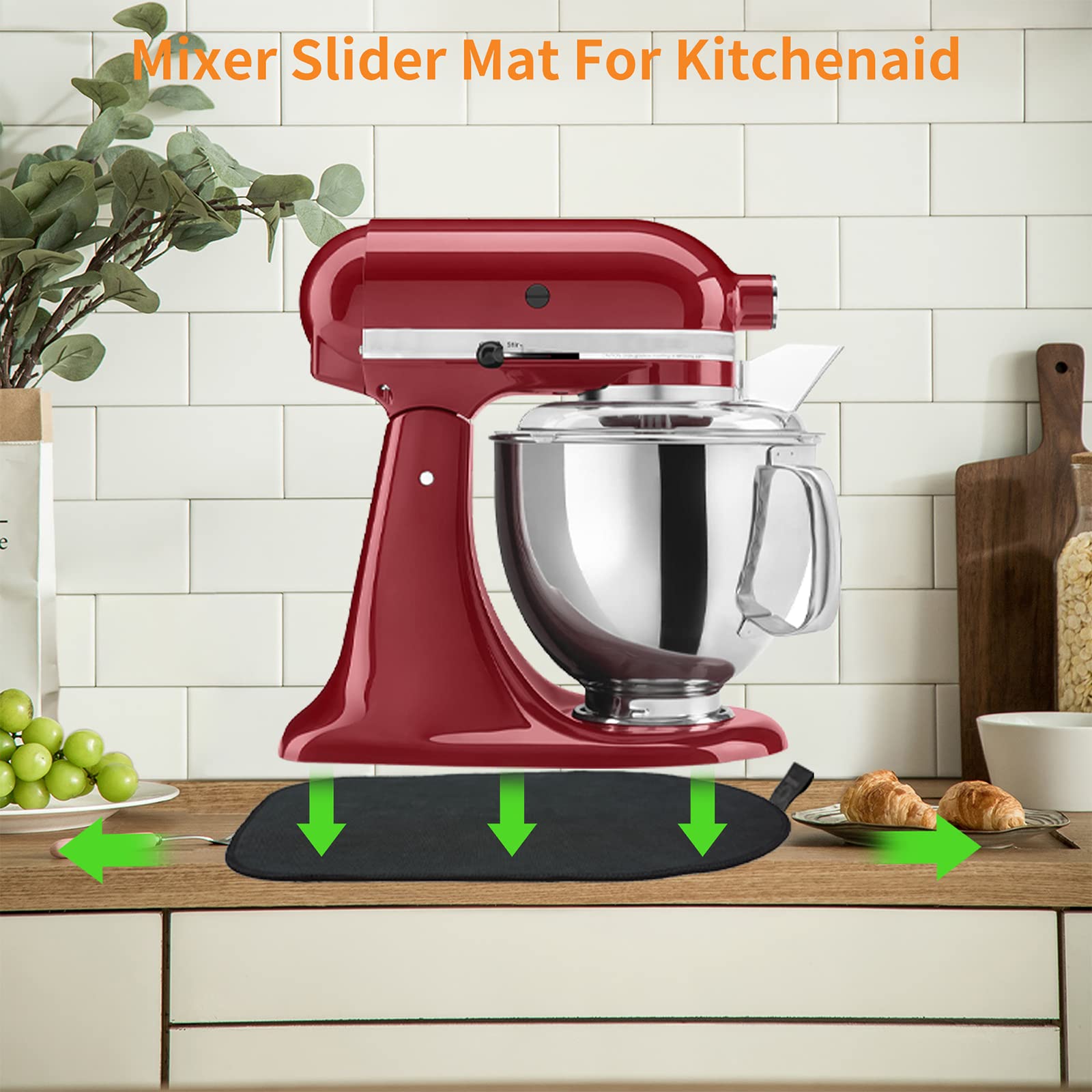 Non-Slip Rotating Tray for KitchenAid Mixer - Durable Slide Mat for Coffee Machine & Appliances - Perfect for Baking, Mixing & Kitchen Organization