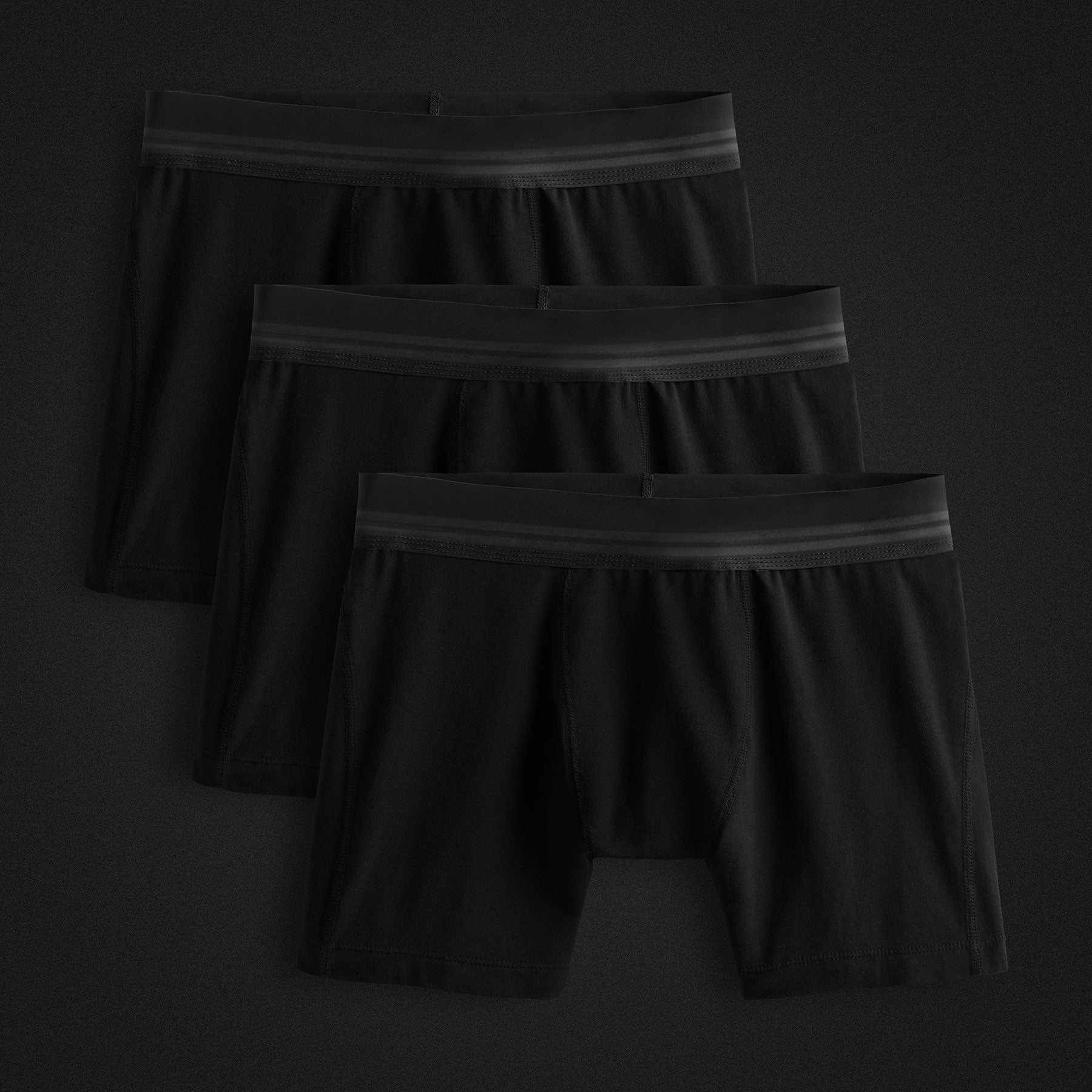 Elevated Lotus Sport Boxer Shorts 3 Pack - Black | Breathable & Comfortable Men's Underwear for Gym, Running & Everyday Wear