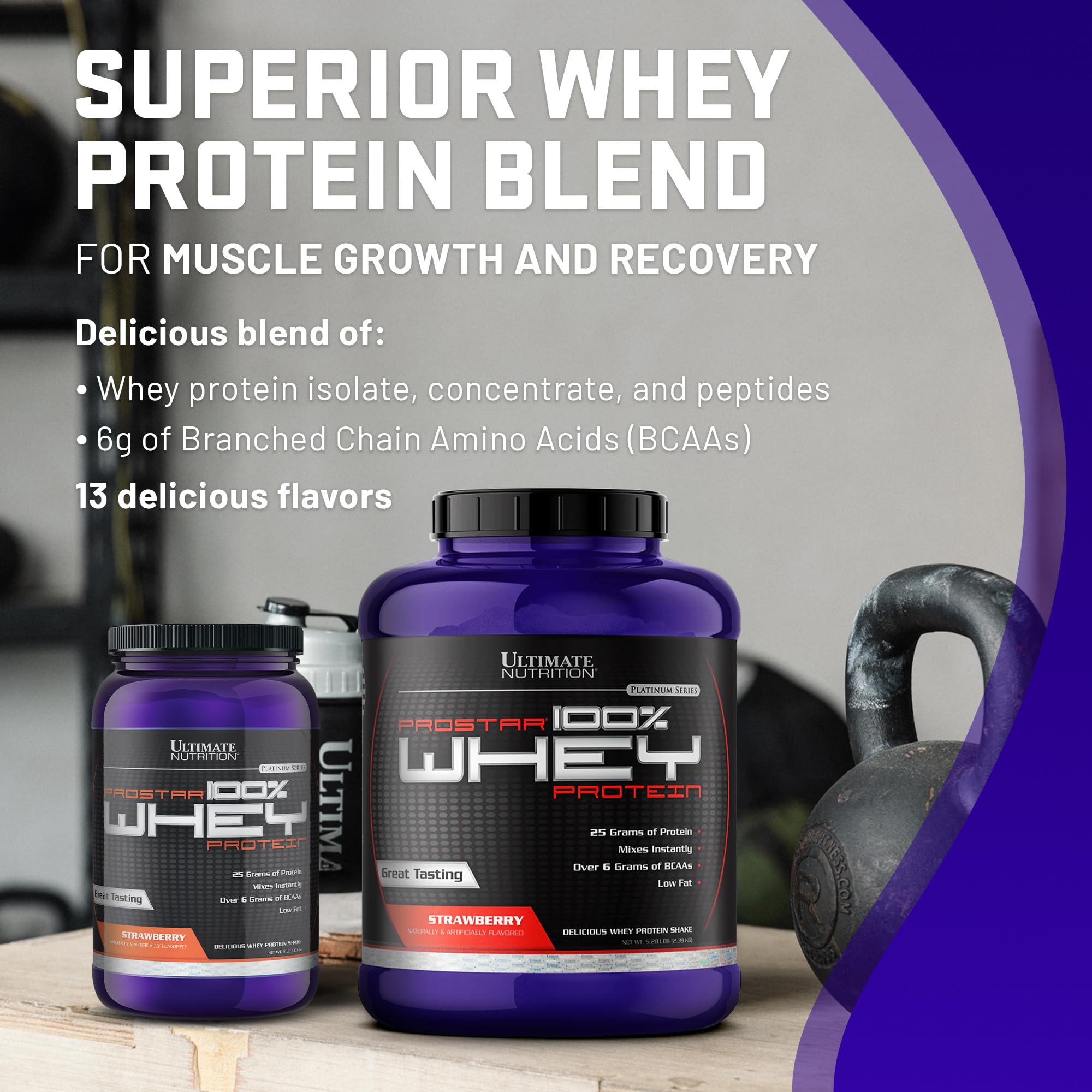 Ultimate Nutrition Prostar Whey Protein Powder Isolate - Strawberry Flavor | Low Carb, High Protein Shake for Muscle Gain & Recovery | Keto Friendly, Low Sodium & Fat | 2 lbs Tub | Perfect for Post-Workout, Weight Loss & Healthy Lifestyle