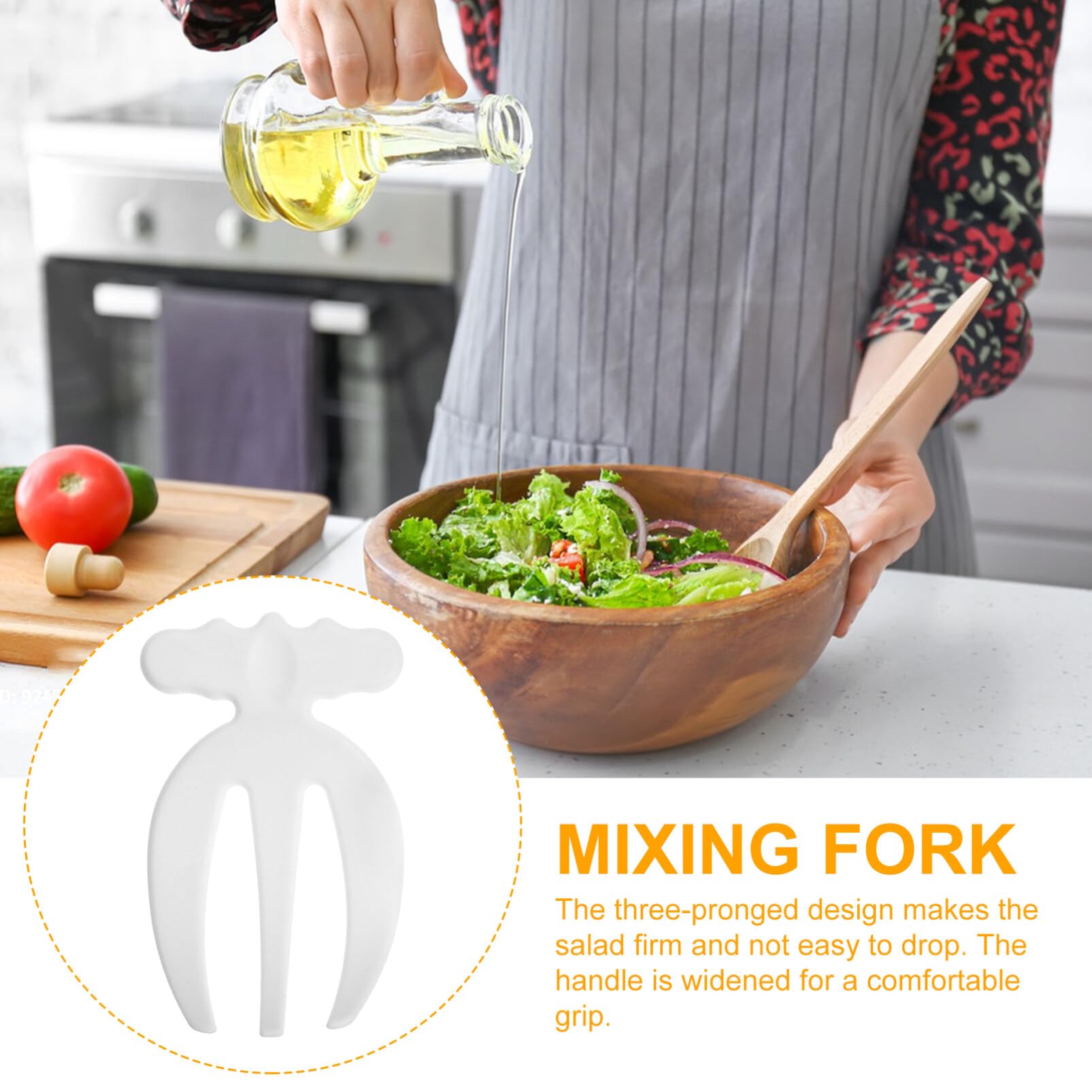 2-Piece Plastic Salad Servers Set - Salad Forks & Claws for Mixing Vegetables, Fruits, Pasta - Perfect for Food Tossing, Serving at Buffets, Weddings & Parties - Durable Kitchen & BBQ Utensils