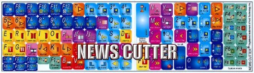 AVID News Cutter Keyboard Shortcut Stickers - Professional Video Editing Shortcut Labels for Fast Editing Workflow (Perfect for Adobe Premiere, Final Cut Pro, DaVinci Resolve)