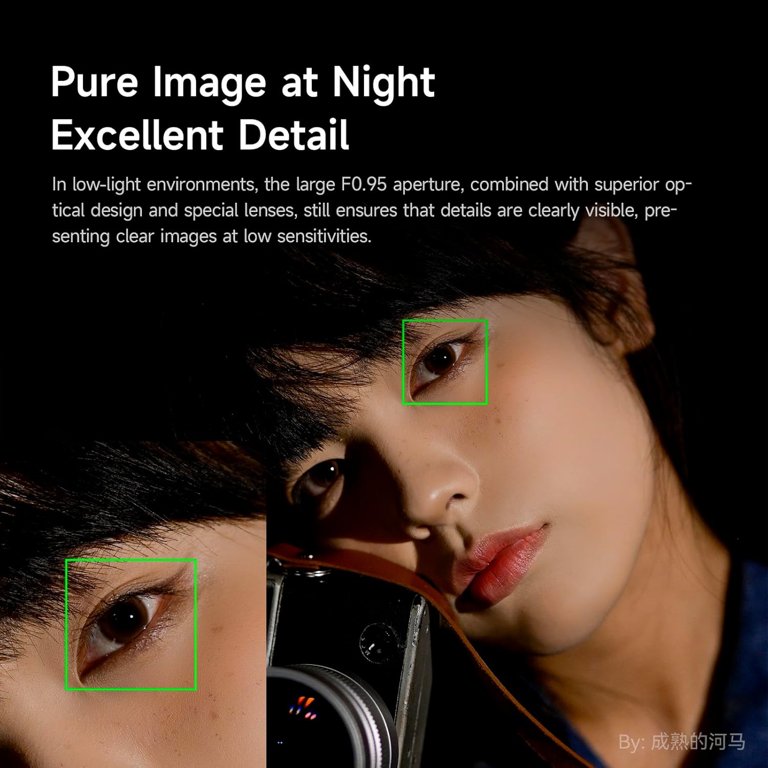 50mm F0.95 APS-C Manual Focus Lens for Canon RF Mount (R5/R6/R7/R10/R50/R100) - Ultra Fast Portrait & Night Photography Lens for Mirrorless Cameras - Perfect for Low Light, Bokeh Effects & Professional Shooting