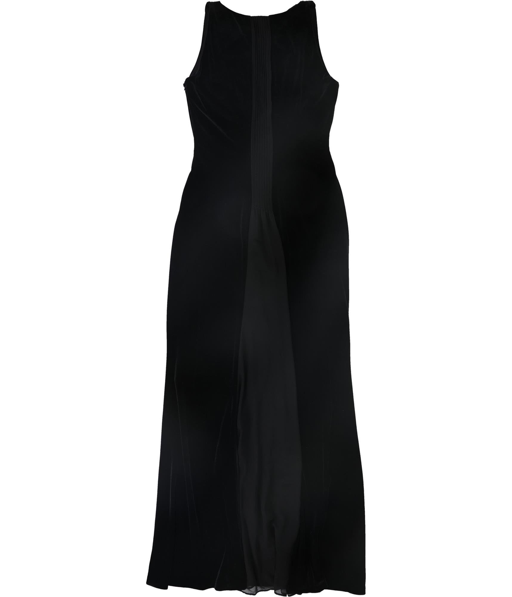 Ralph Lauren Women's Velvet Gown Dress - Elegant Black Evening Gown Size 8 for Formal Events, Parties & Special Occasions