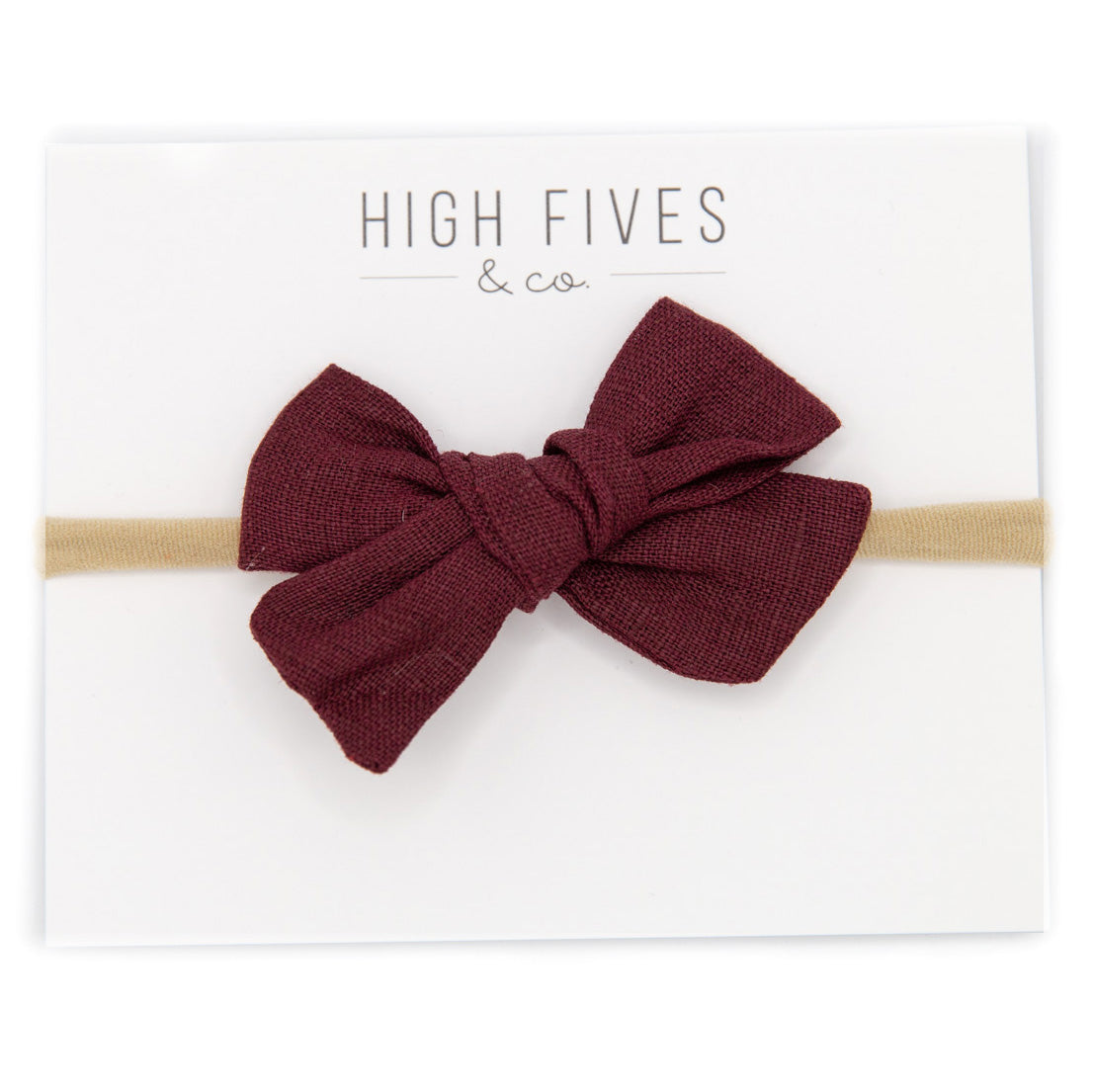 Linen Bow Nylon Headband for Women - Soft Stretch Hair Accessories for Workout, Yoga, and Everyday Style