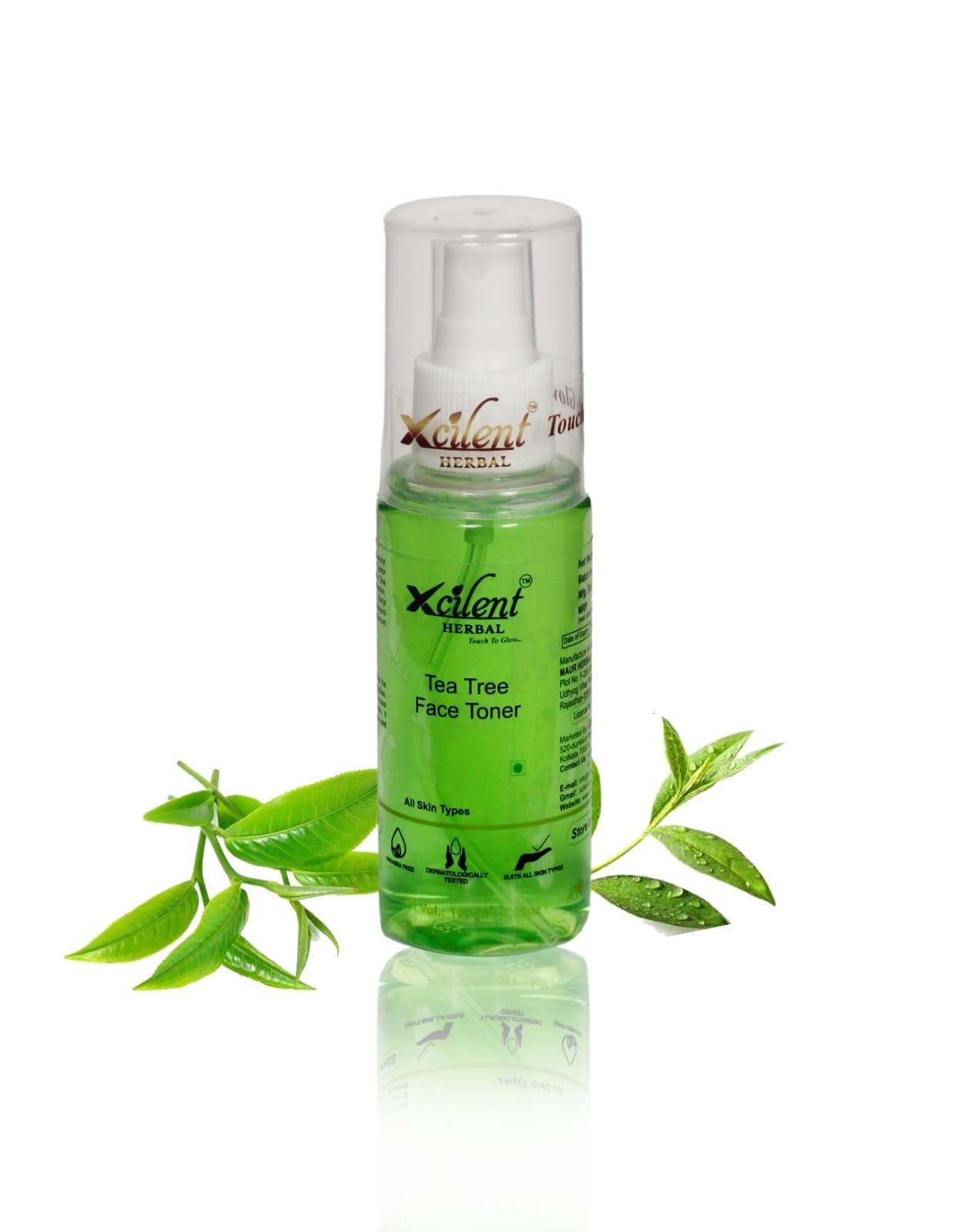 Xcilent Tea Tree Facial Toner for Acne & Oily Skin - Natural Herbal Astringent for Clear & Balanced Complexion | Perfect for Daily Skincare Routine & Post-Workout Refresh