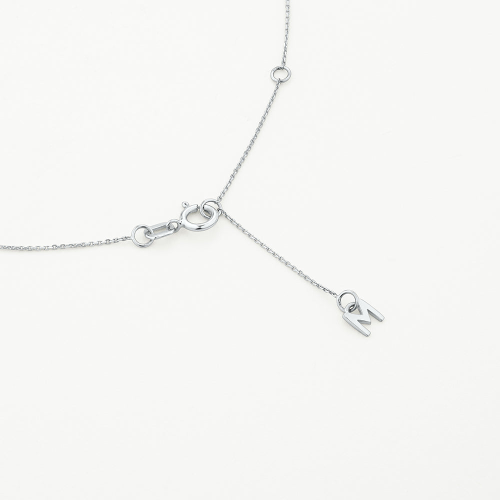 0.20ct Lab-Grown Oval Diamond Silver Necklace for Women - Elegant Jewelry Gift for Anniversary, Wedding & Special Occasions