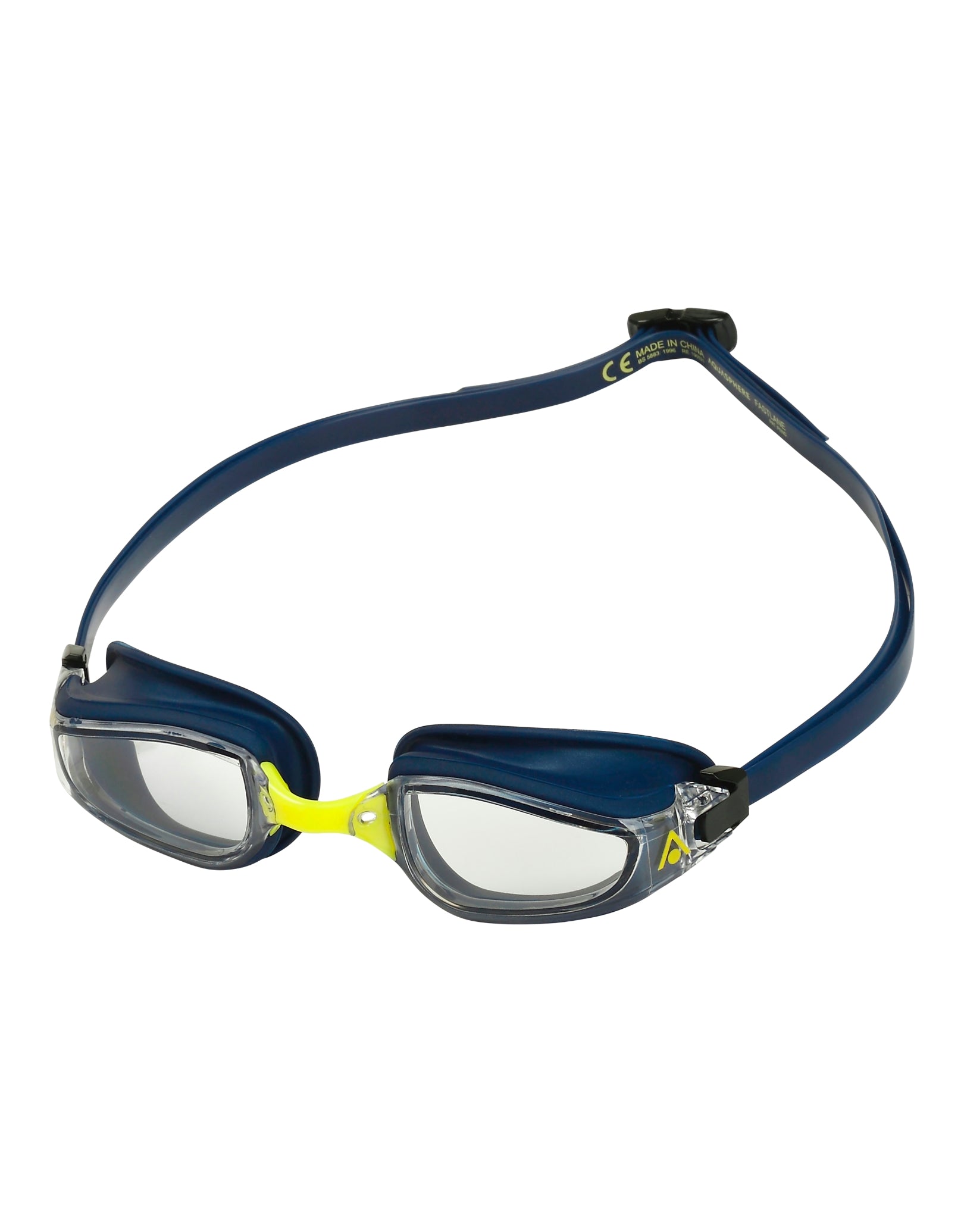 Fastlane Swim Goggles with Clear Lens - Anti-Fog UV Protection for Competitive Swimming & Training - Perfect for Pool, Open Water & Triathlon
