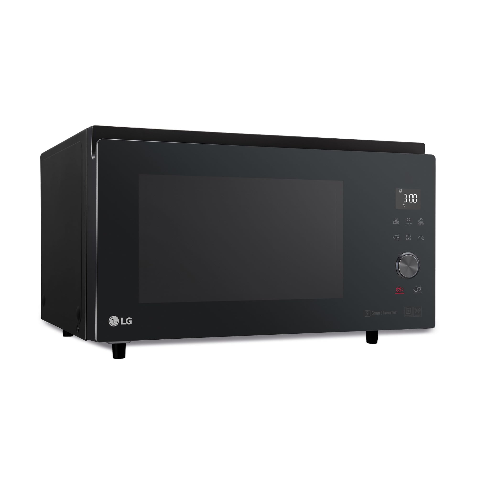 **LG MJ3965ACS 4-in-1 Smart Inverter Microwave Oven - 39L Capacity, 1850W Convection, 950W Grill, 1100W Microwave - Black | Perfect for Baking, Grilling & Reheating in Modern Kitchens**