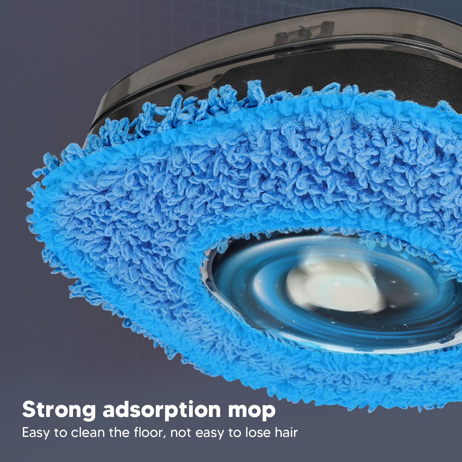 HURRISE Automatic Floor Mopping Robot with Water Vacuum - Smart Robotic Vacuum Cleaner for Pet Hair, Hardwood Floors & Carpets (Black) | Ideal for Home Cleaning & Pet Owners