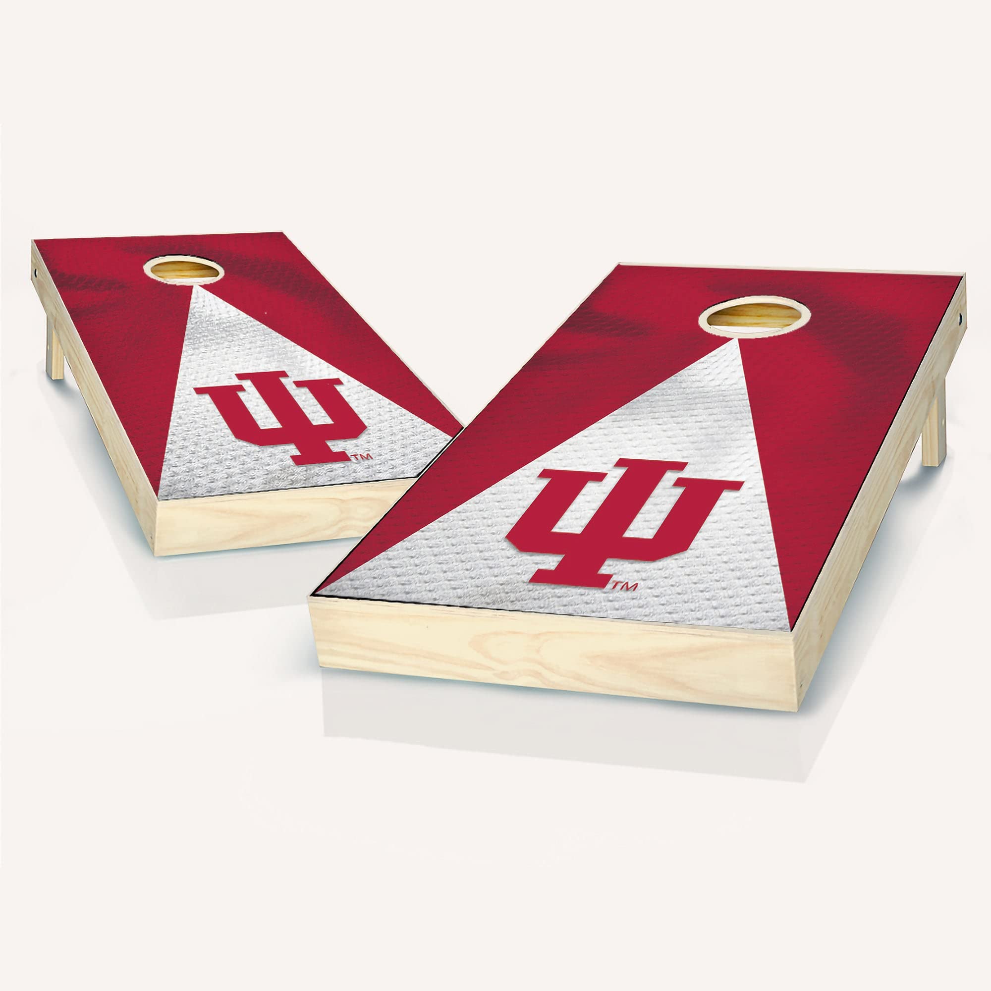 Indiana Jersey Cornhole Game Set - 2 Wooden Cornhole Boards & 8 Bean Bags for Outdoor Tailgating, Backyard Parties, and Cornhole Tournaments