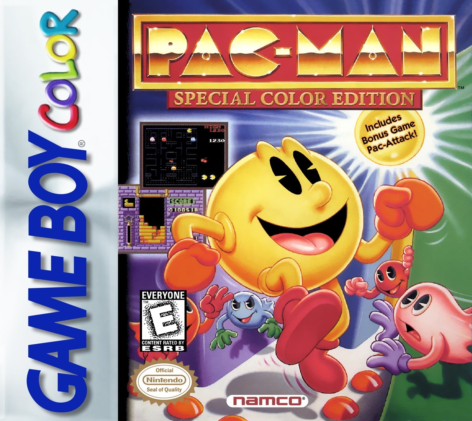 Pac-Man: Special Color Edition - Classic Arcade Game for Retro Gaming Enthusiasts | Perfect for Home Entertainment & Gaming Parties