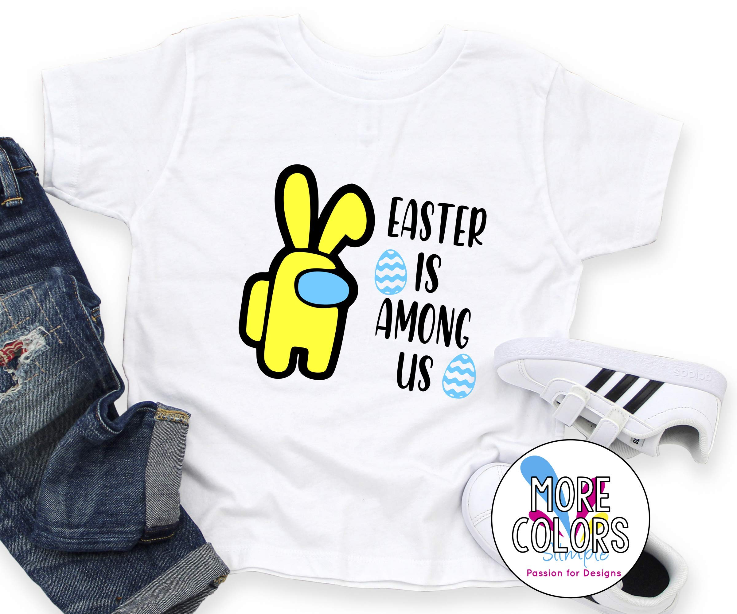 Among Us Easter Shirt for Kids - Cute Easter Bunny T-Shirt for Boys & Girls - Perfect for Easter Egg Hunts & Spring Celebrations