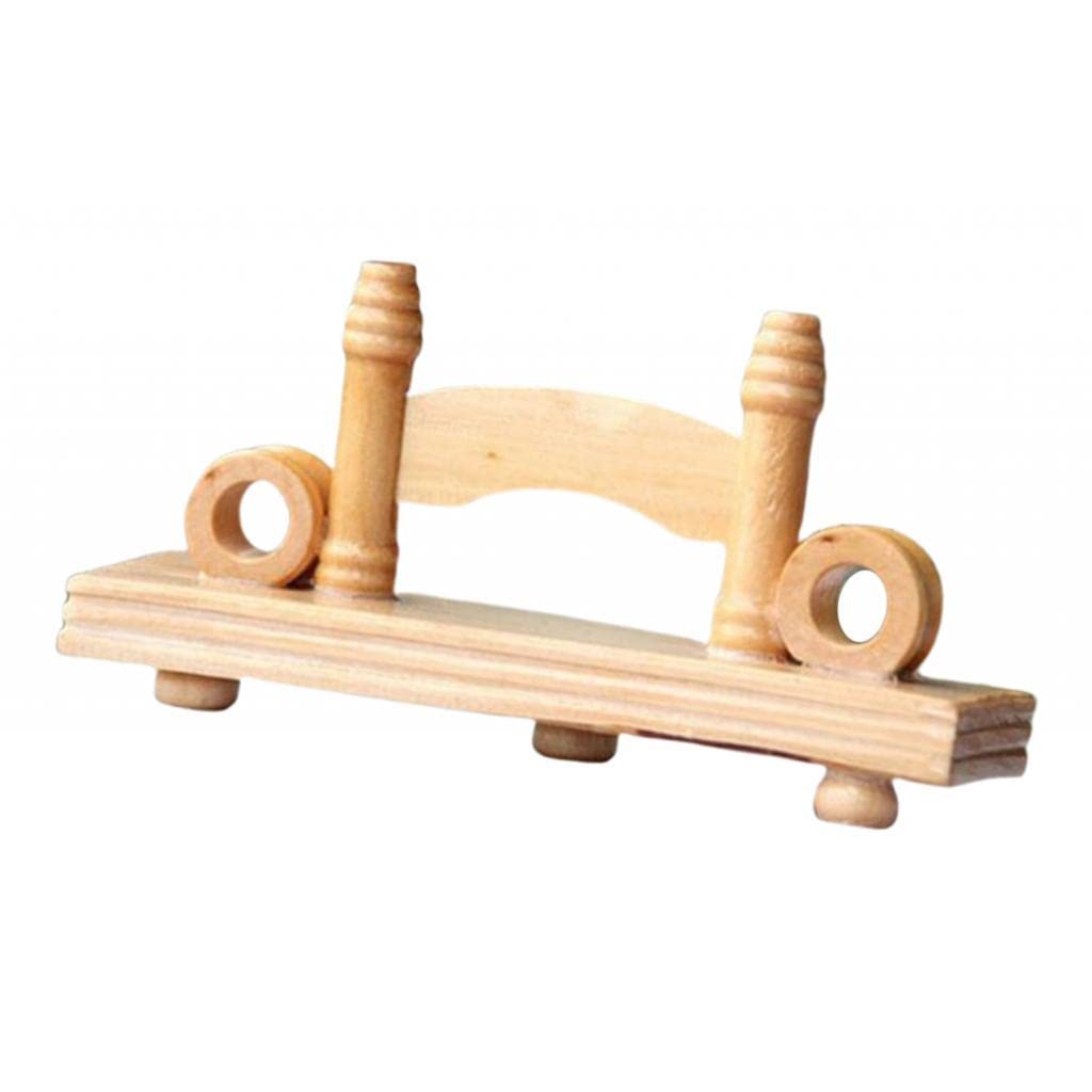 Chinese Spanish Wood Folding Fan Display Stand - Hand Fan Holder for Home Decor